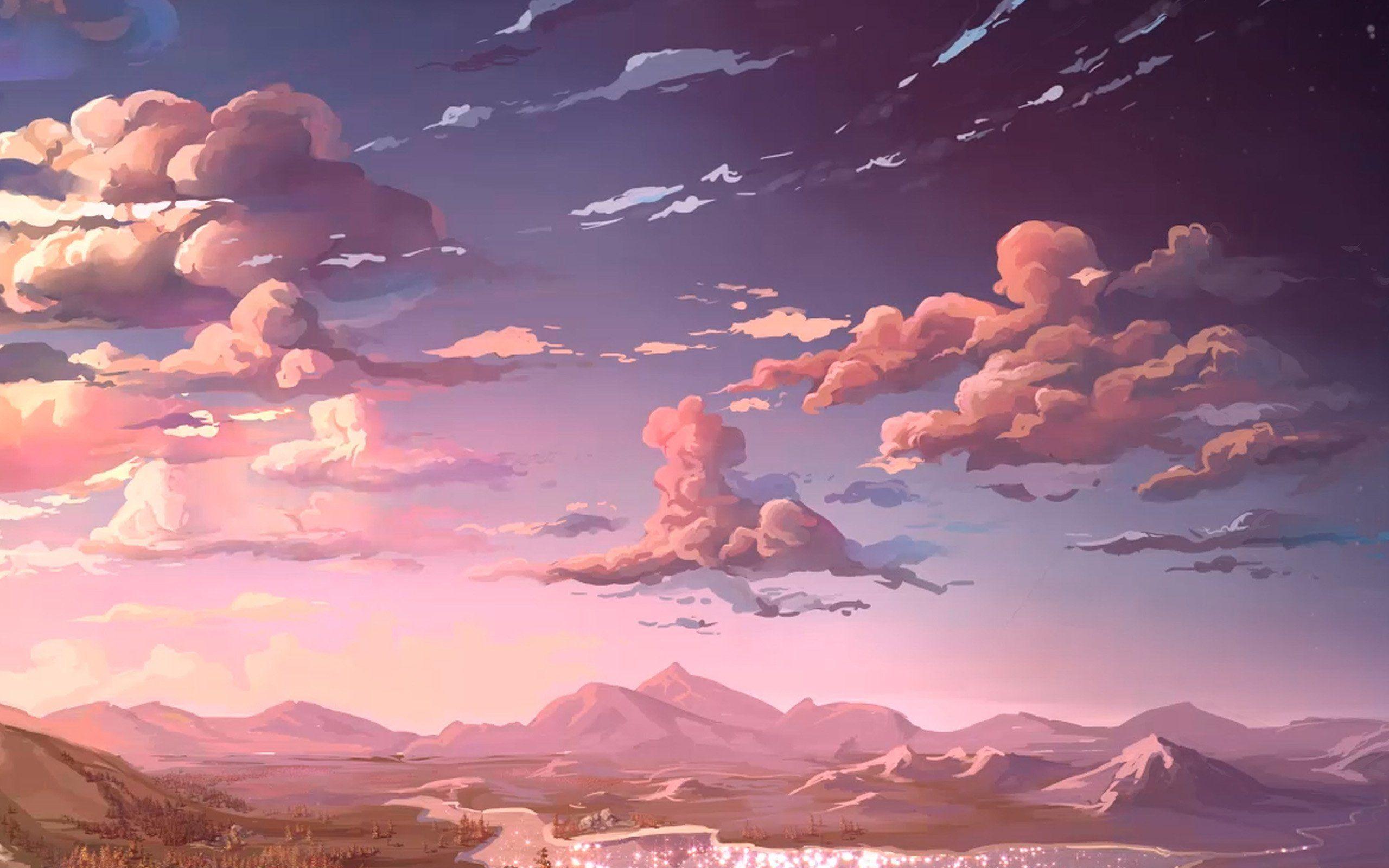 Hình nền máy tính 2560x1600.  thiên nhiên anime nghệ thuật biển https://wallpaperaccess.com/full/1456600.jpg