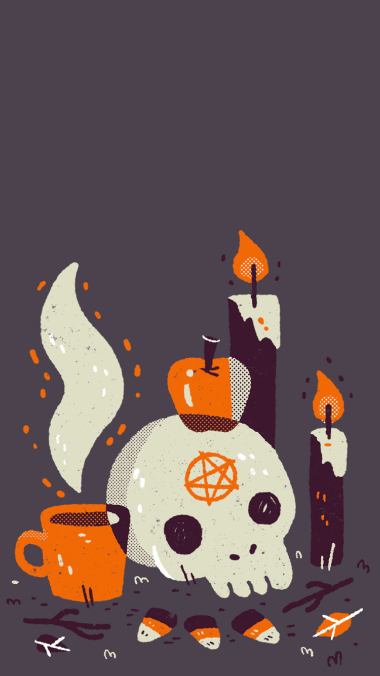 750x1334 Lock Screens. Halloween