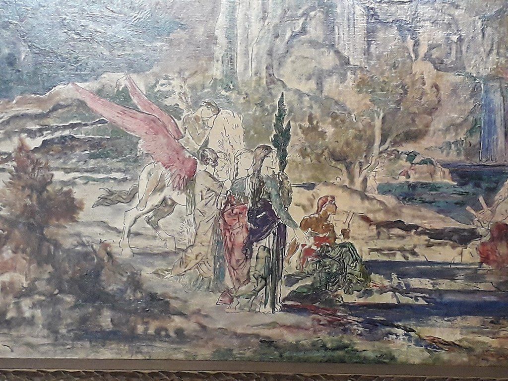 1024x768 Gustave Moreau, Les Piérides