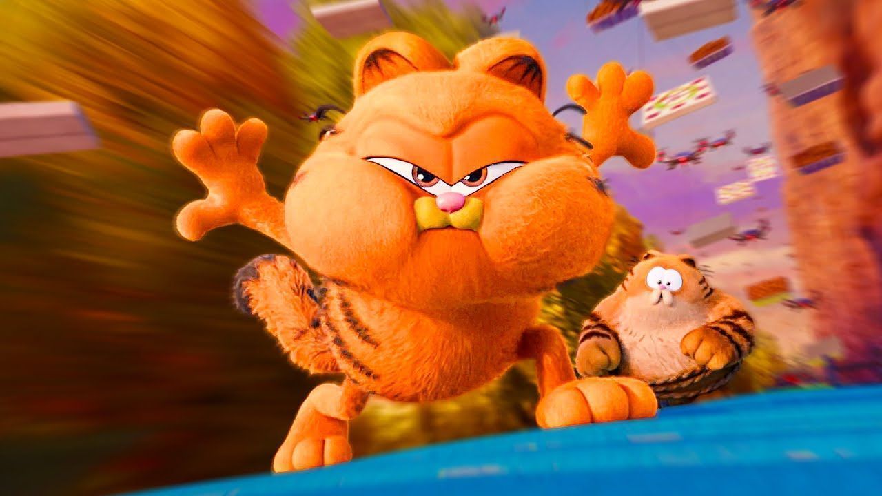 1280x720 GARFIELD MOVIE All Best Scenes 2024