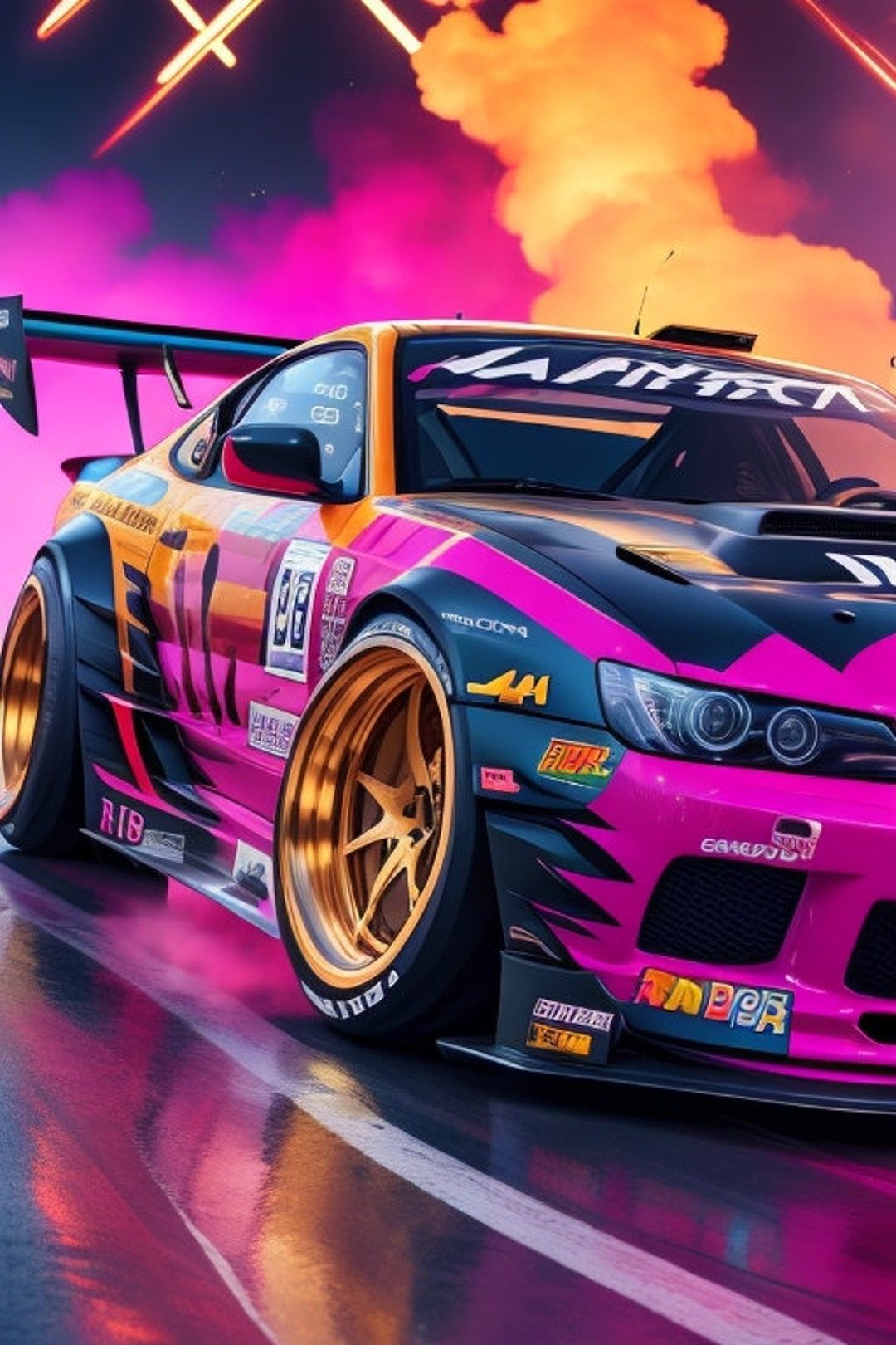 Neon Drift Wallpapers - Top Free Neon Drift Backgrounds - WallpaperAccess