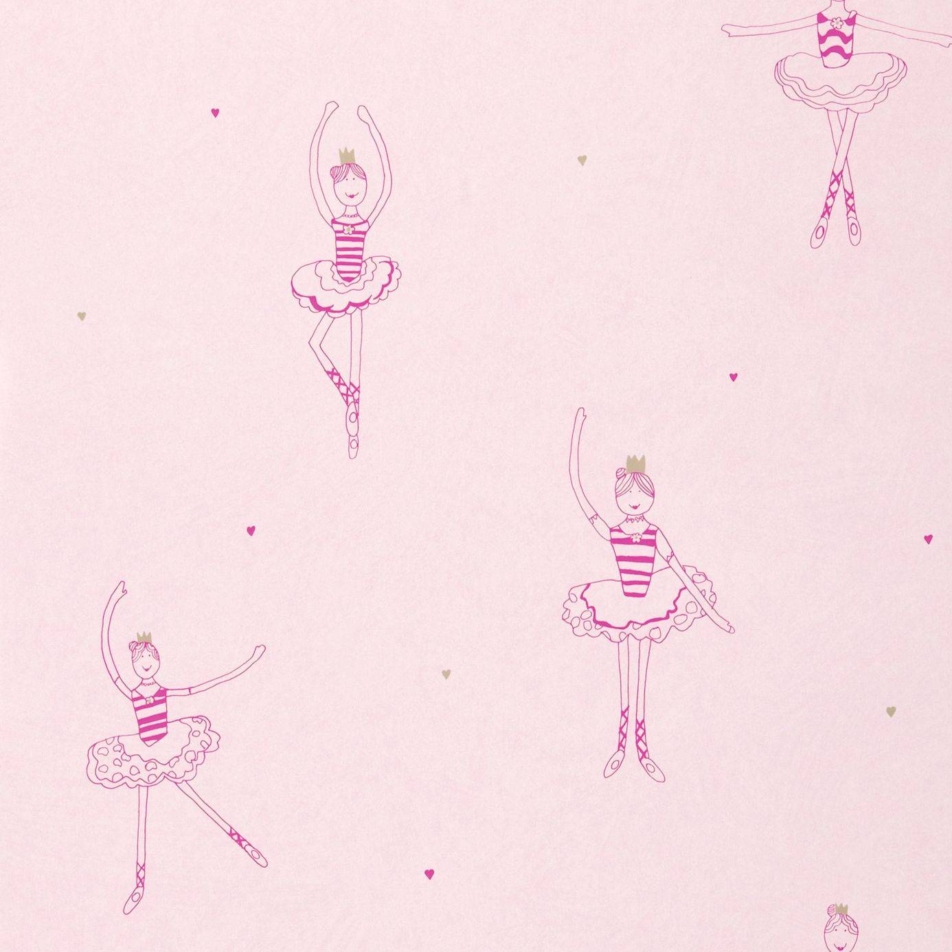 1386x1386 Harlequin Polly Pirouette Wallpaper Gold Soft PinkProduct Code: 70528