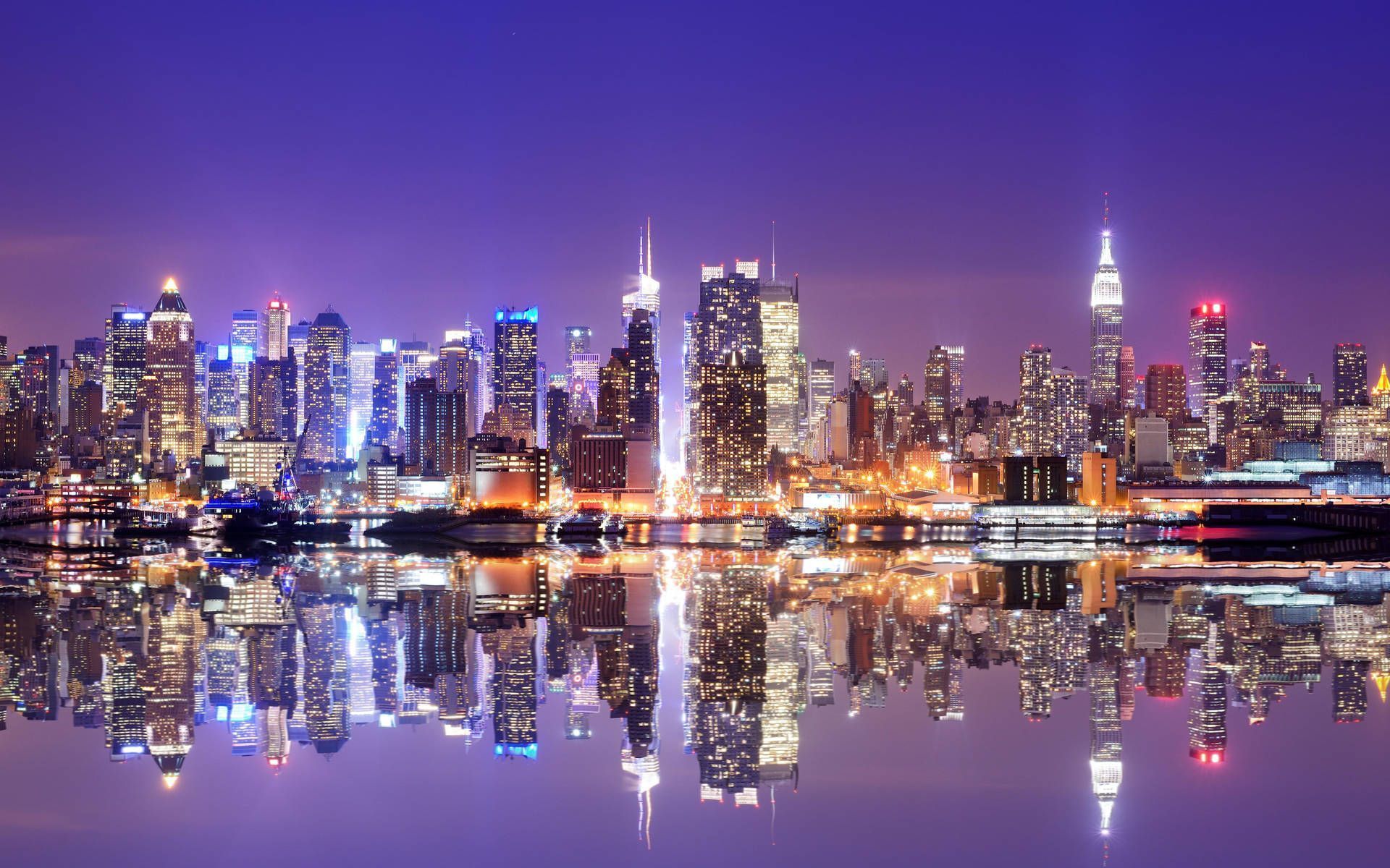 1920x1200 Download 4k New York City Reflection Wallpaper