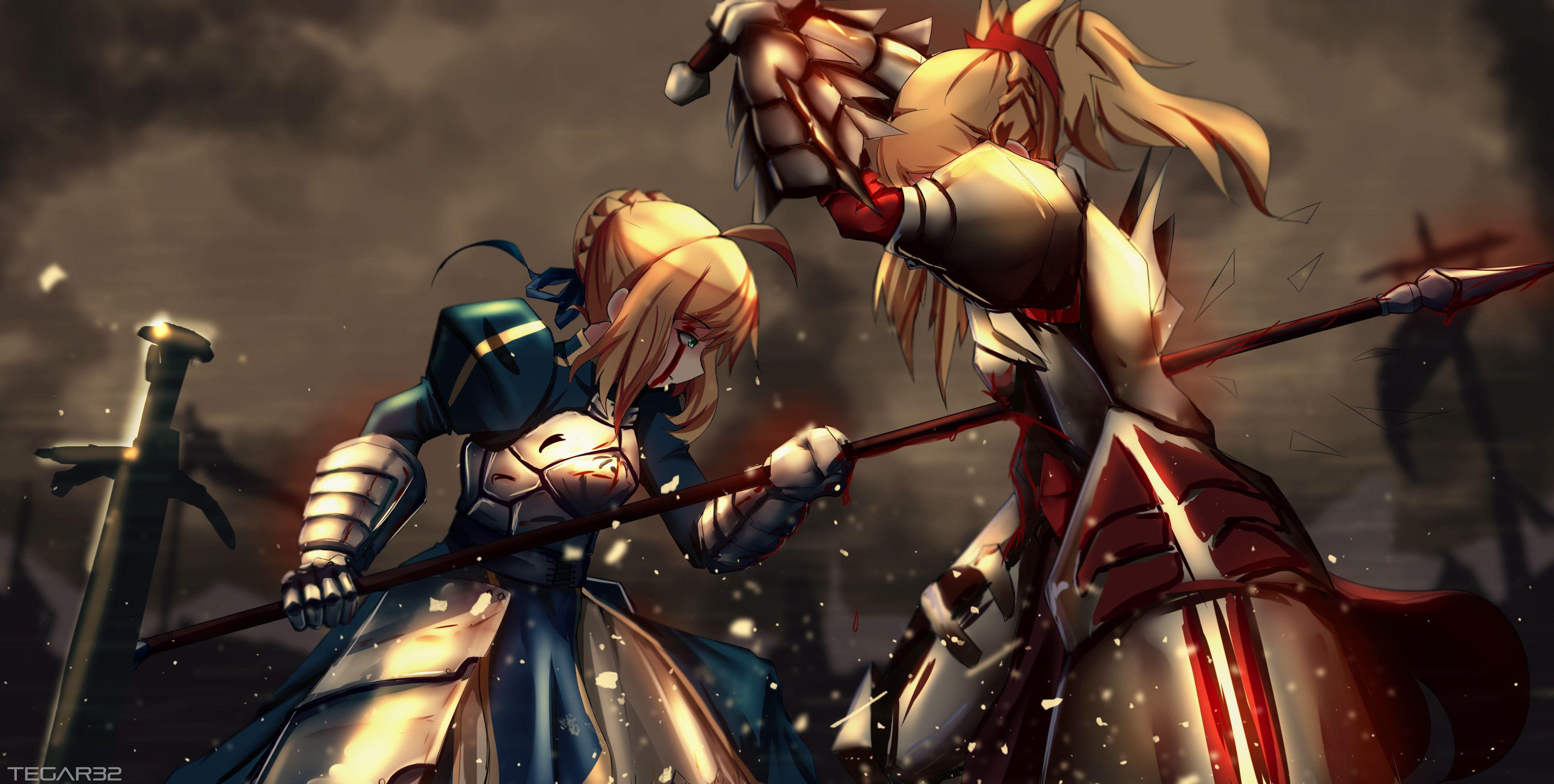 3508x1771 Fatestay Night Wallpaper