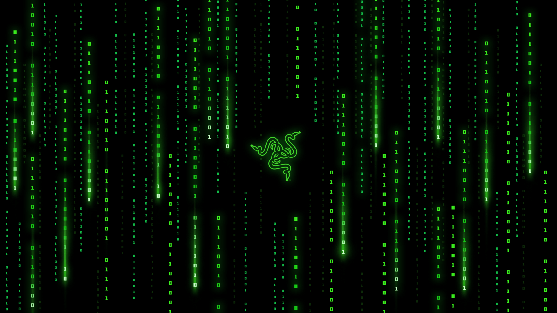 1920x1080 Razer Matrix Falling Codes 1920x1080