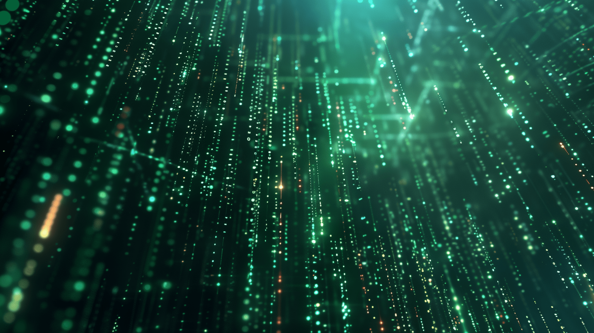 1920x1076 HD Matrix Digital Rain Wallpaper