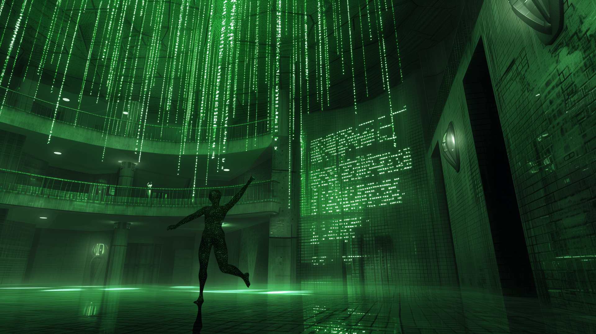 1920x1076 Virtual Reality Matrix Inspired