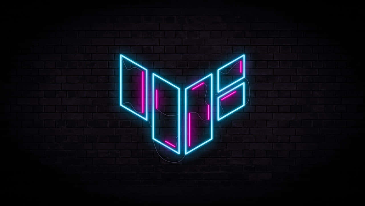 1280x721 Download Asus T U F Gaming Logo Neon Wallpaper