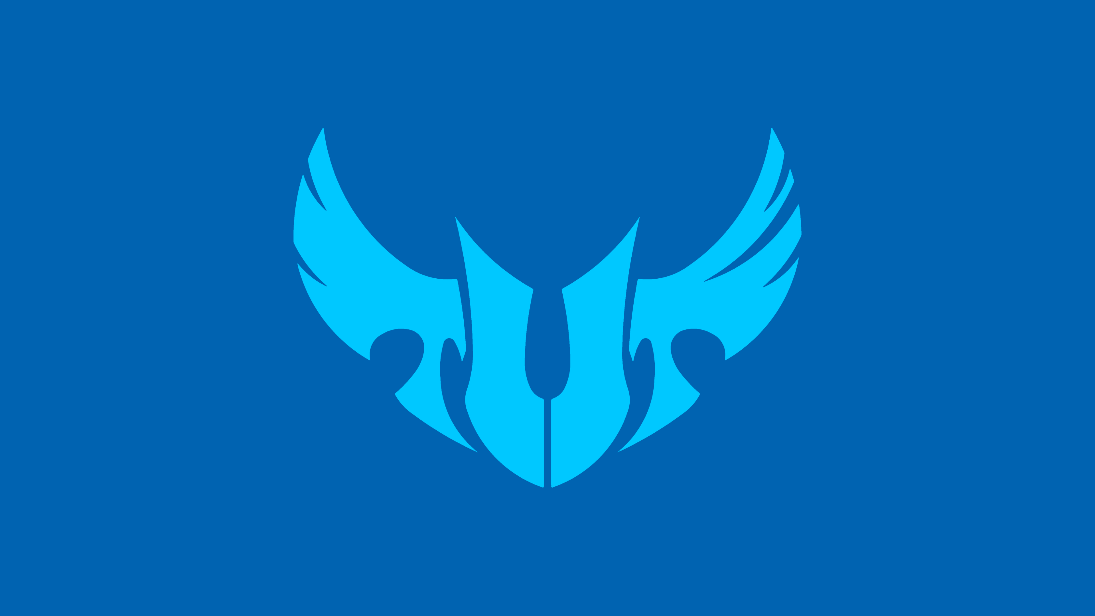 3840x2160 4K, Asus, Blue Background, Logo, Minimalism, Tuf, Simple Background, HD Wallpaper