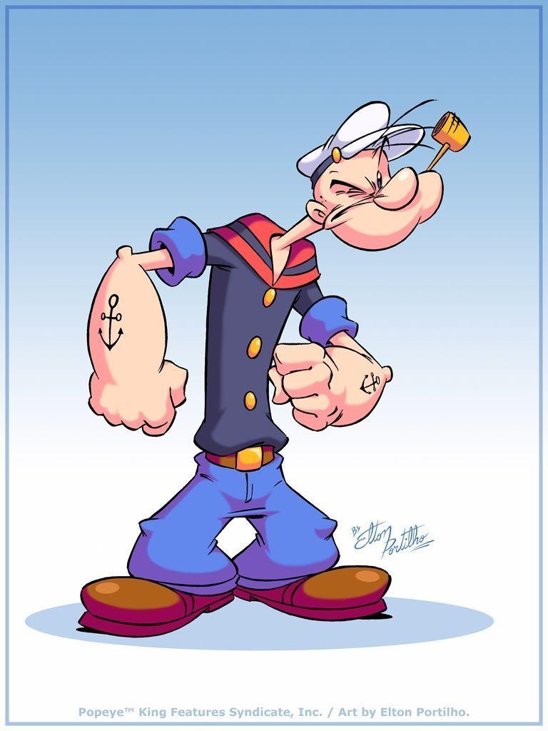 768x1024 Popeye The Sailor Man Wallpaper