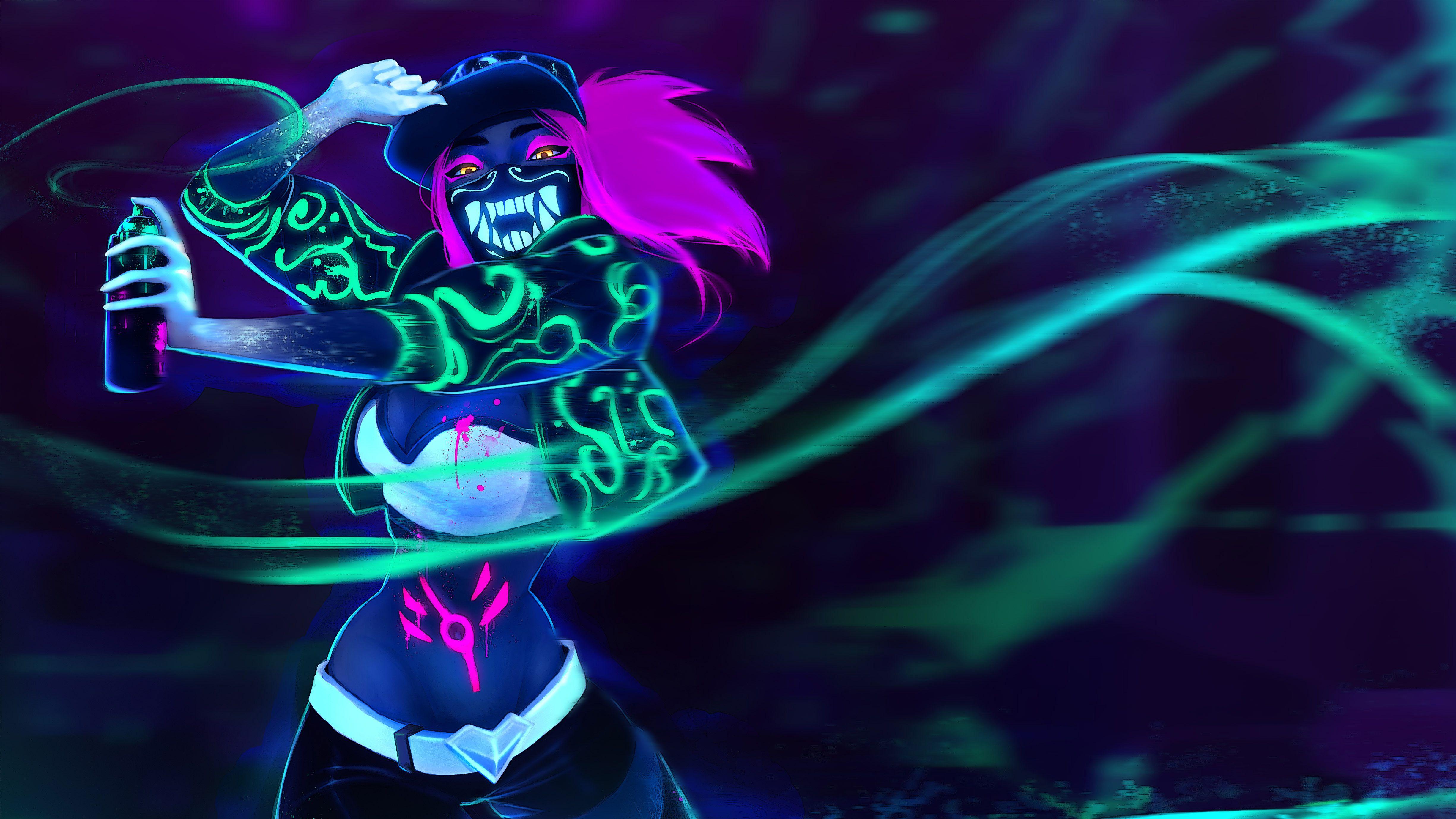 Akali Cool League Of Legends Wallpaper HD Games 4K Wallpapers Images  Photos and Background  Wallpapers Den