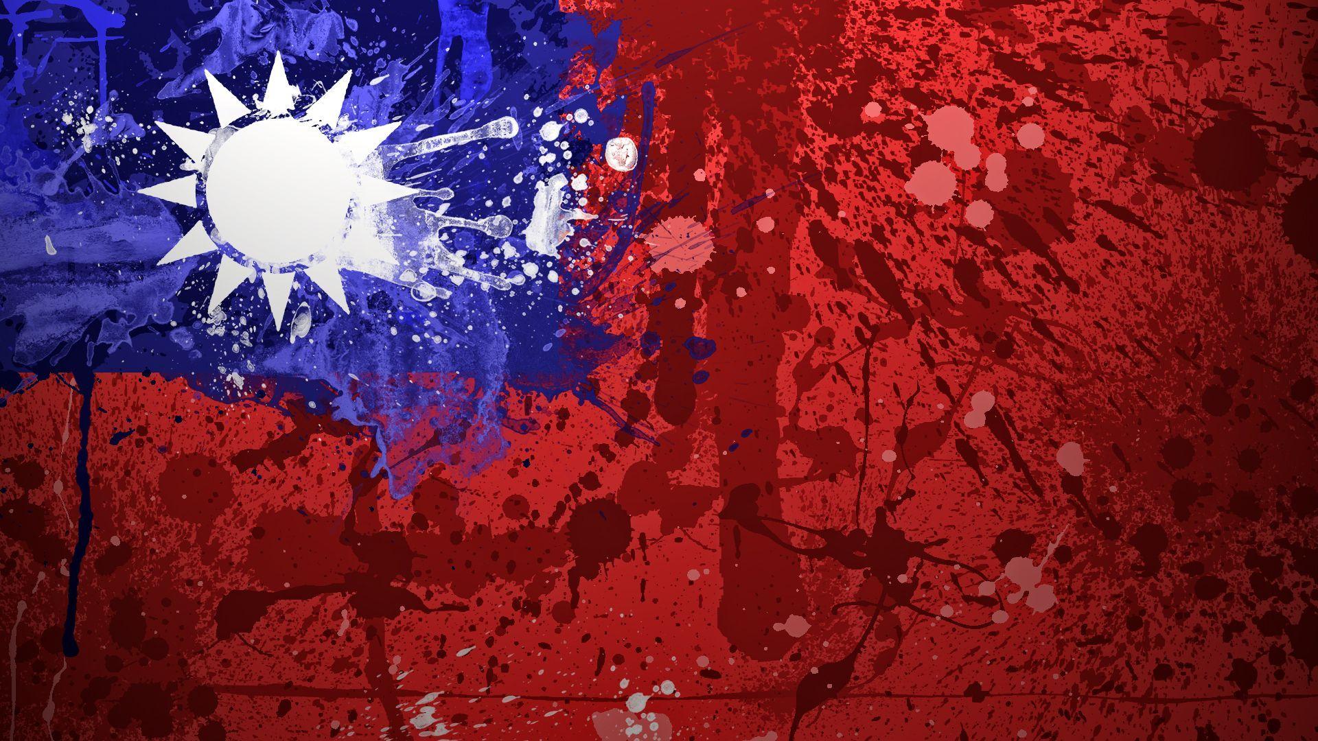 1920x1080 Taiwan Flag Wallpaper