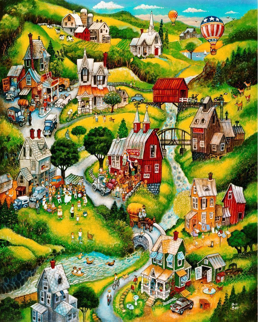 825x1029 Country Summer Mural Wallpaper