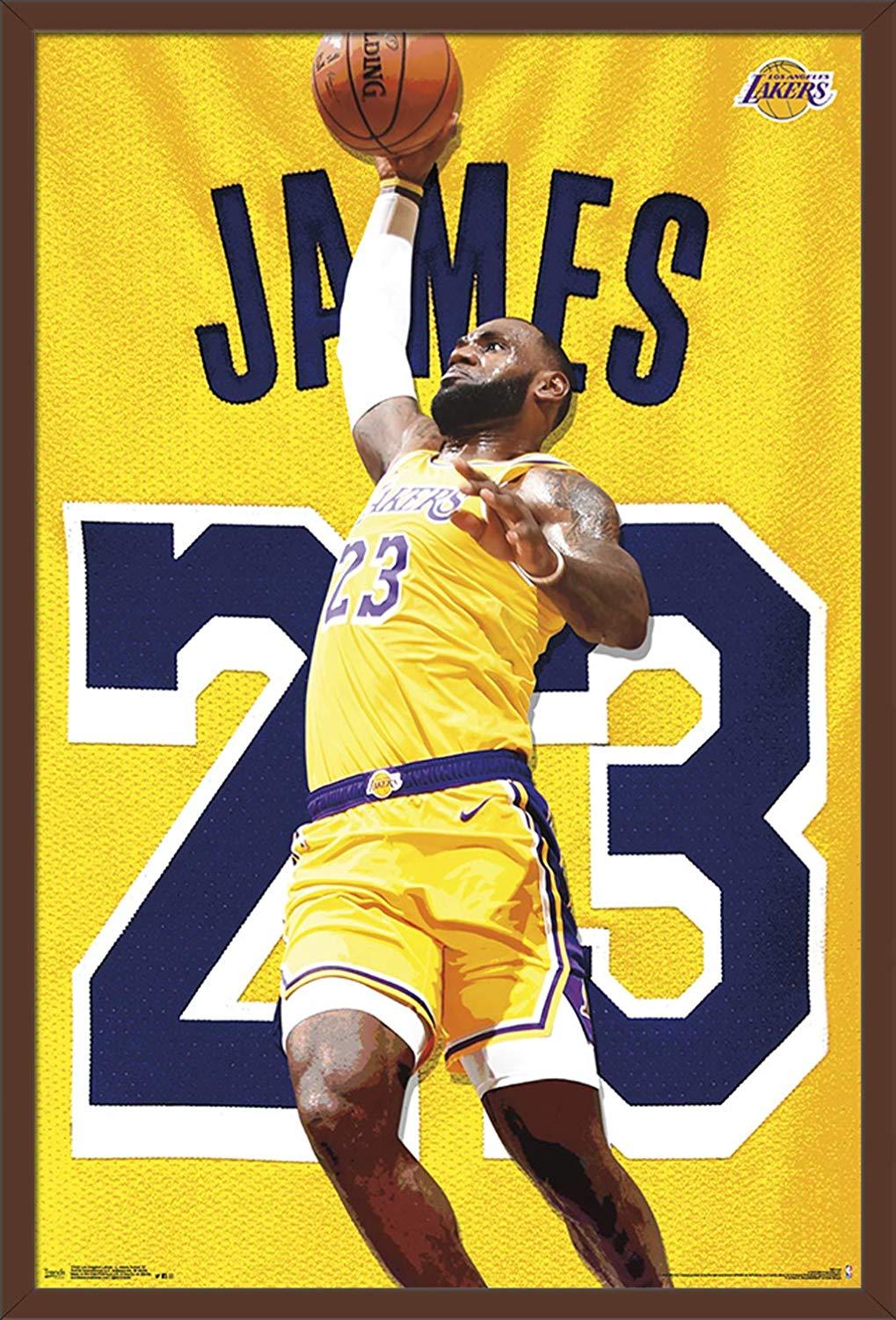 1019x1500 Trends International NBA Los Angeles Lakers James Wall Poster, 24.25 X 35. Multi