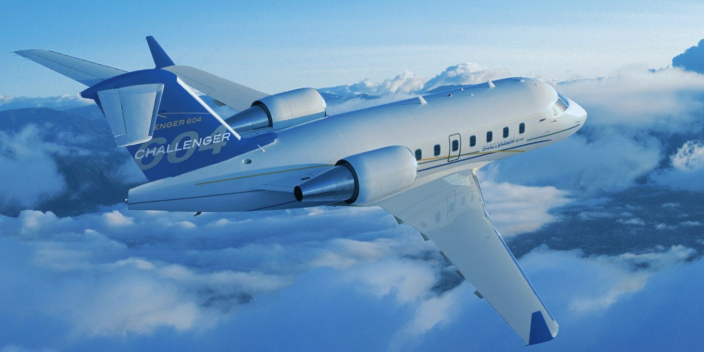 1400x700 Bombardier Challenger 604 Jet