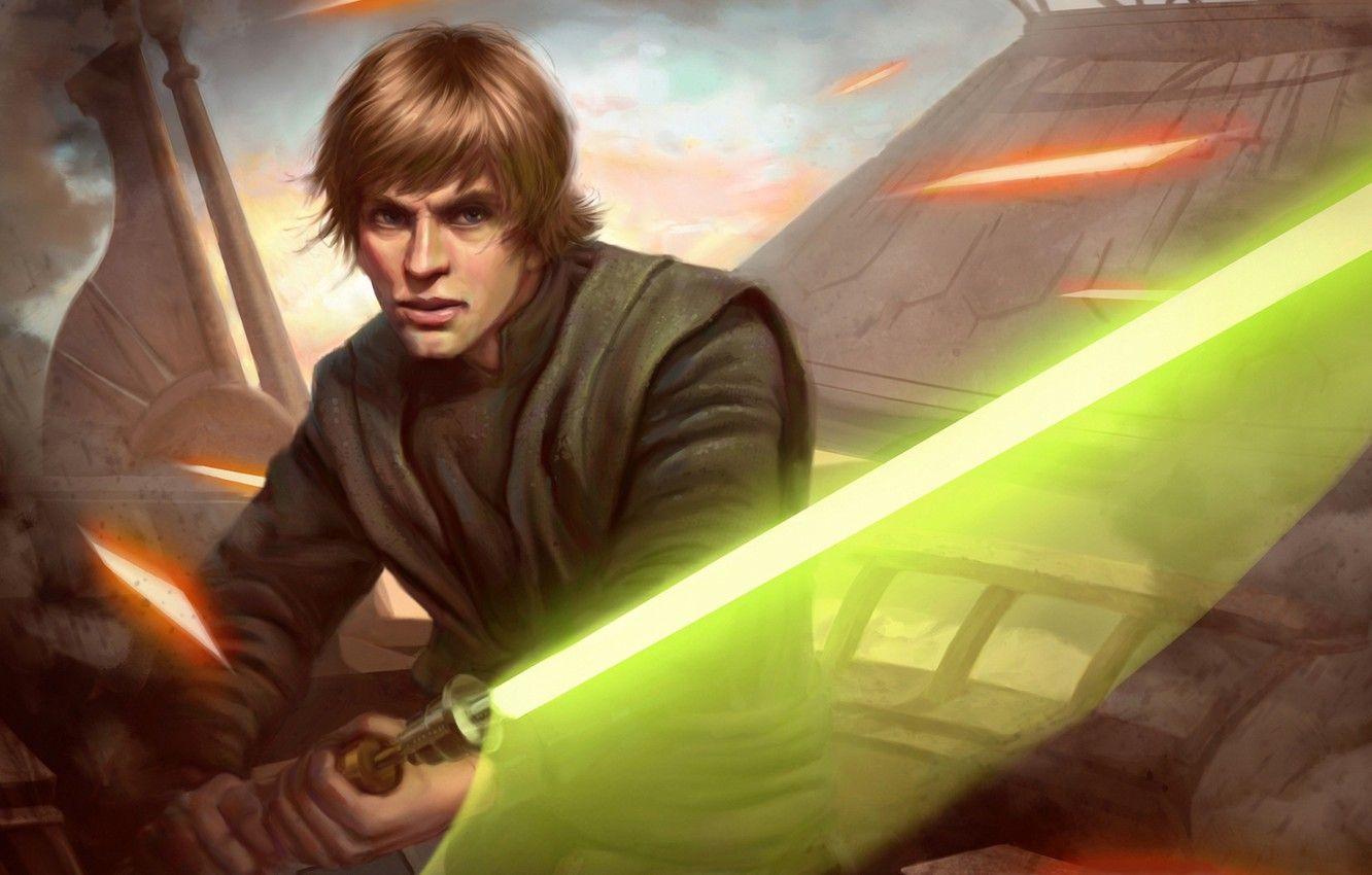 1332x850 Wallpaper Star Wars, Jedi, lightsaber, Luke Skywalker, laser beams image for desktop, section фантастика