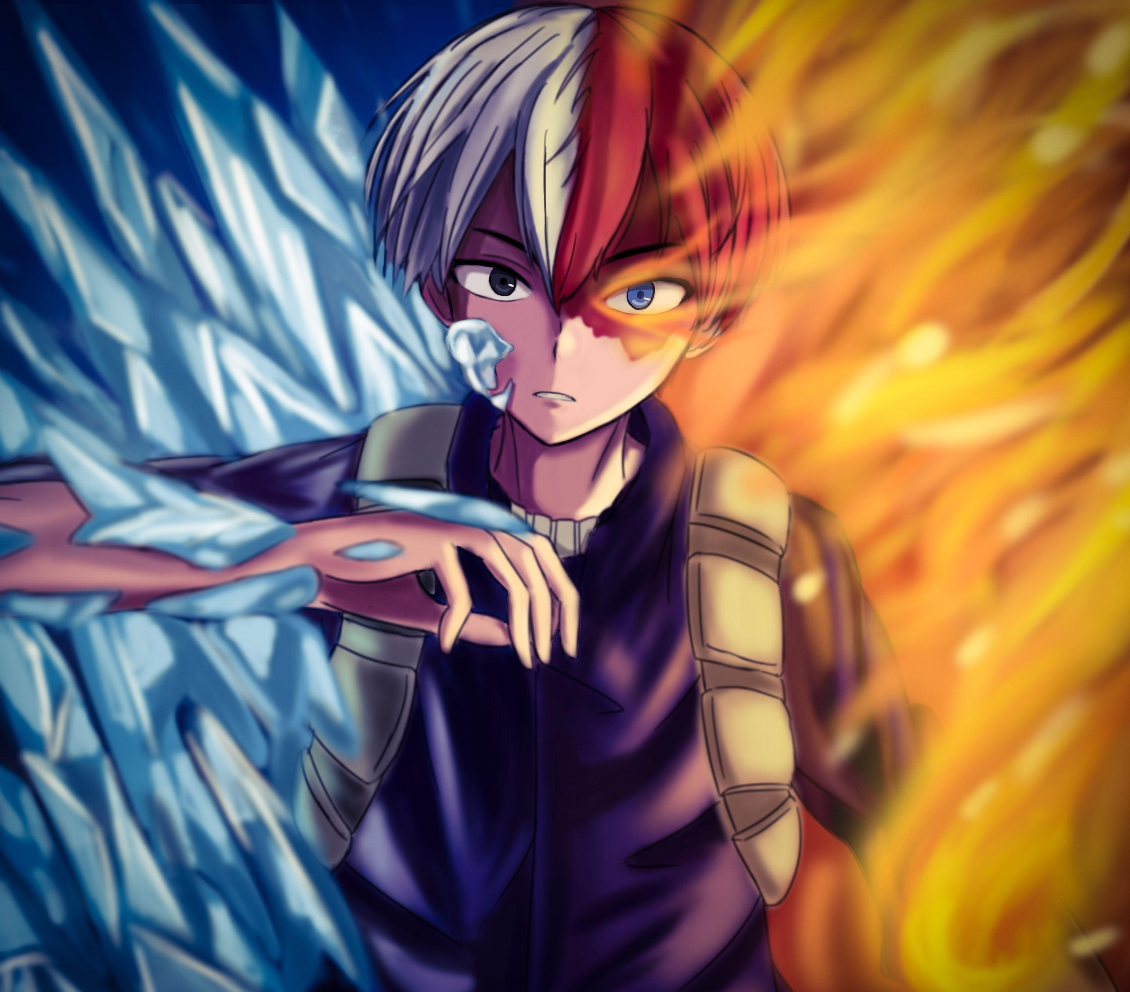 Featured image of post Shoto Todoroki Wallpaper Ice And Fire / ~print of original work inspired by the character todoroki shoto from the anime and manga series my hero academia.