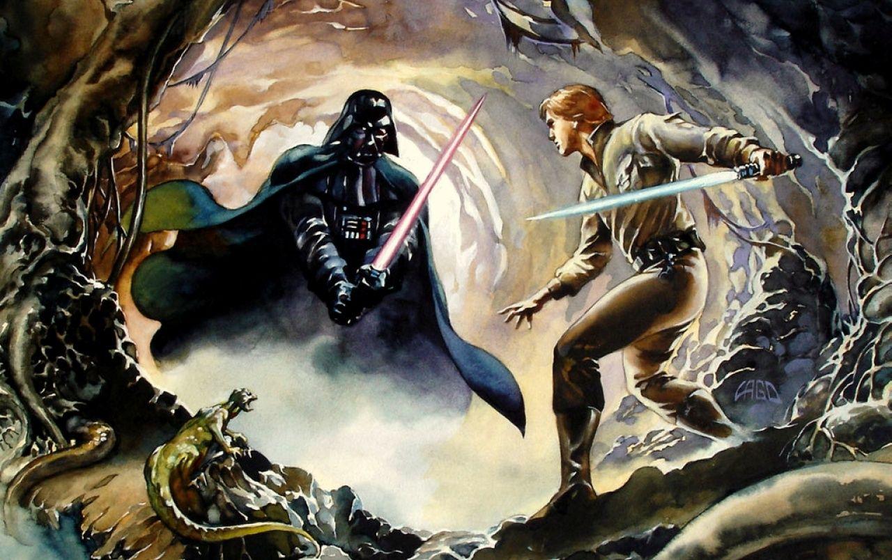 1280x804 Luke Skywalker vs Darth Vader wallpaper. Luke Skywalker vs