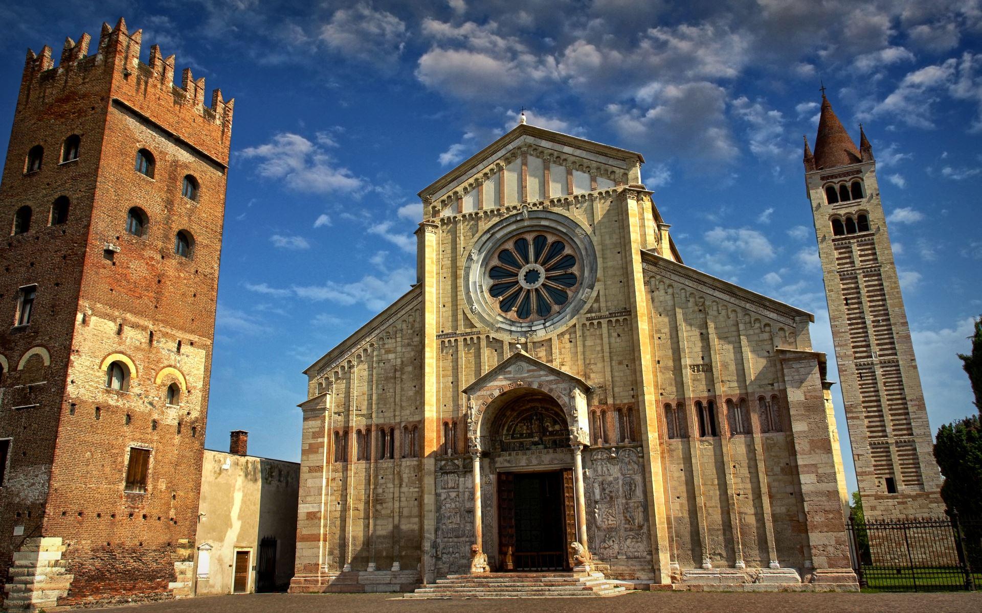 1920x1200 Basilica Of San Zeno, Verona, Italy wallpaper download