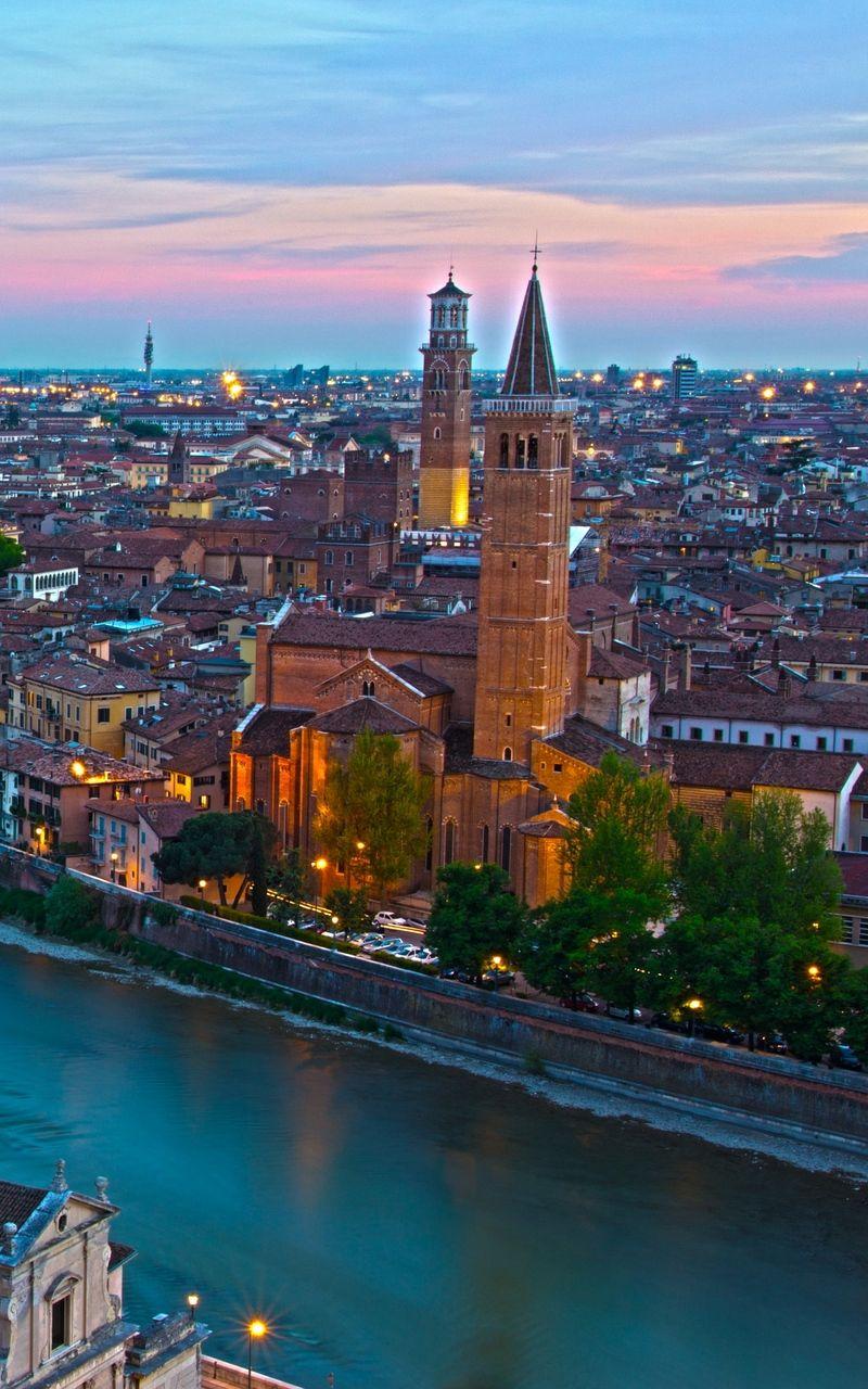 800x1280 Download wallpaper 800x1280 italy, borgo trento verona