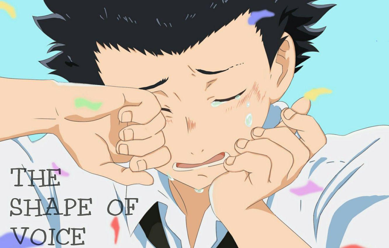 1332x850 Wallpaper Anime, guy, tears, crying, You no Katachi, A