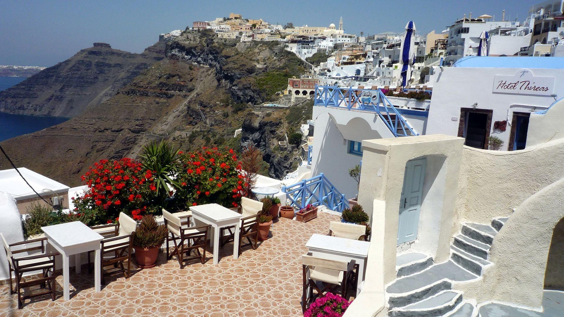 1920x1080 Santorini Greece Wallpaper. Greece Desktop Wallpaper