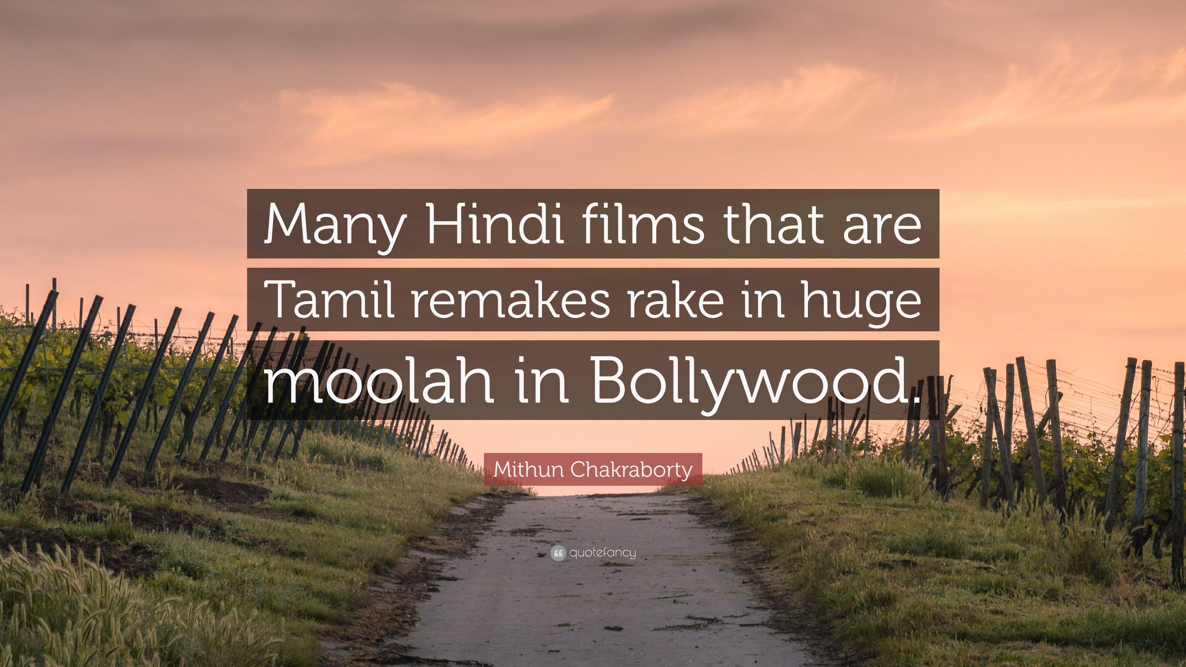 3840x2160 Mithun Chakraborty Quote: “Many Hindi films that are Tamil remakes