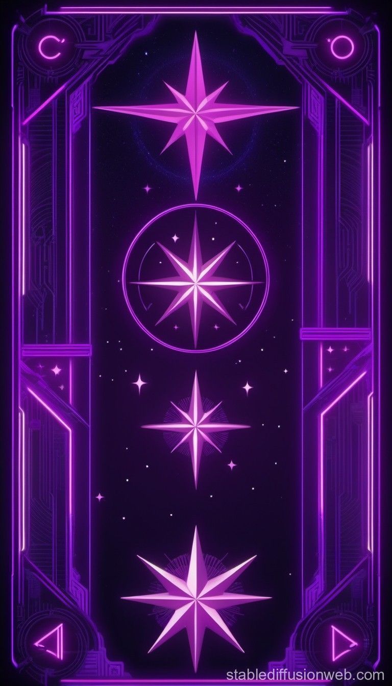 768x1344 Tarot Card: The Star. Stable Diffusion
