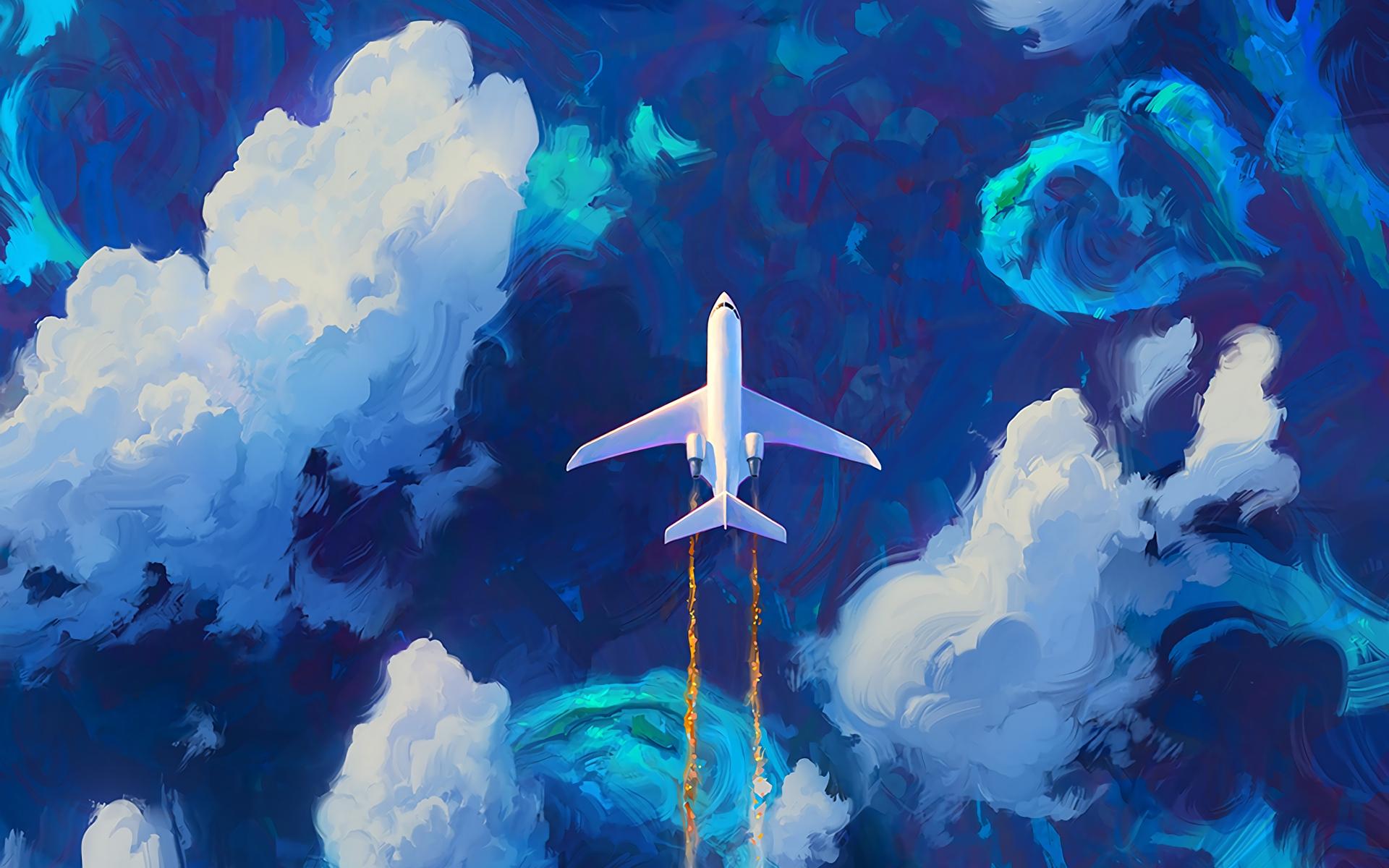 1920x1200 Plane drawing HD wallpaper. Latest Wallpaper HD