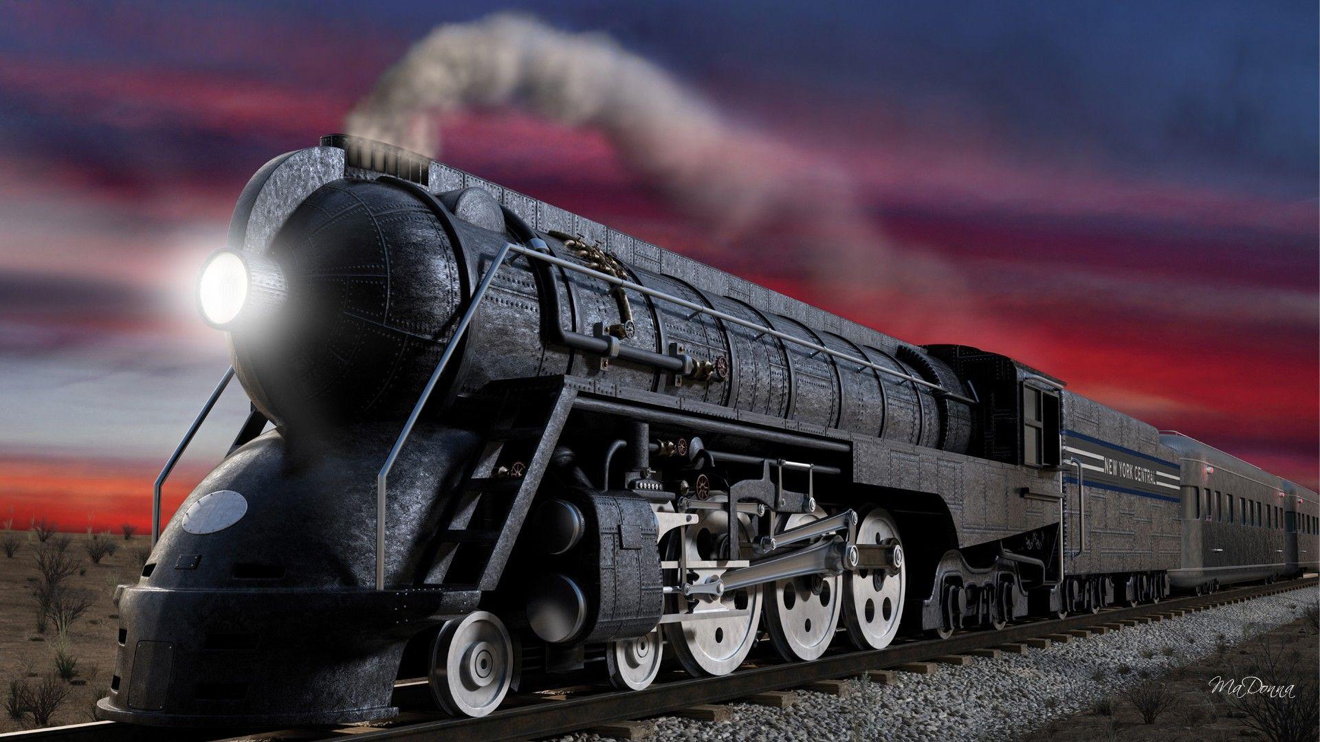 1920x1080 Hình nền tàu than trừu tượng 3D