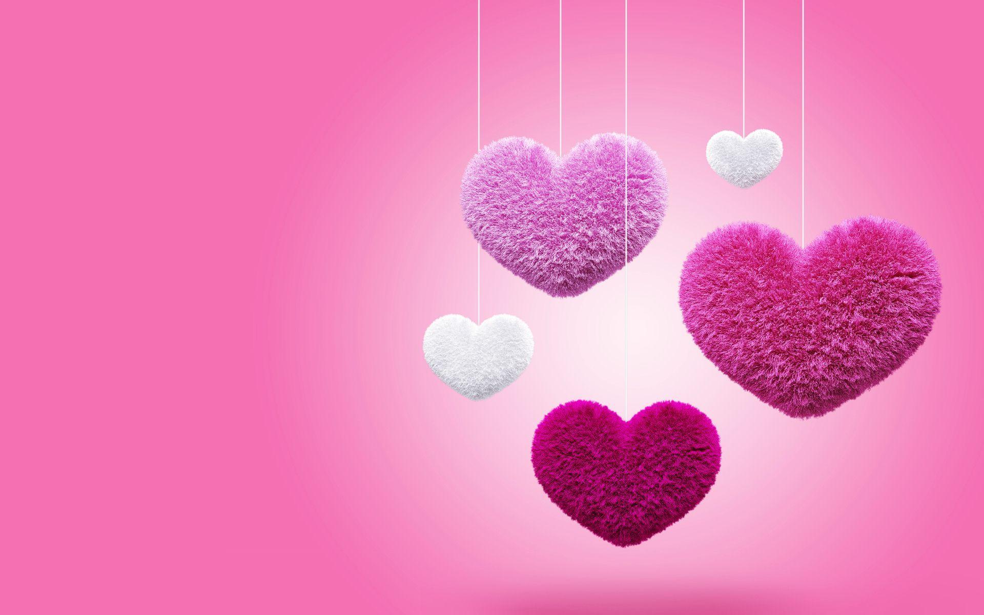Pink Heart Wallpapers Top Free Pink Heart Backgrounds WallpaperAccess