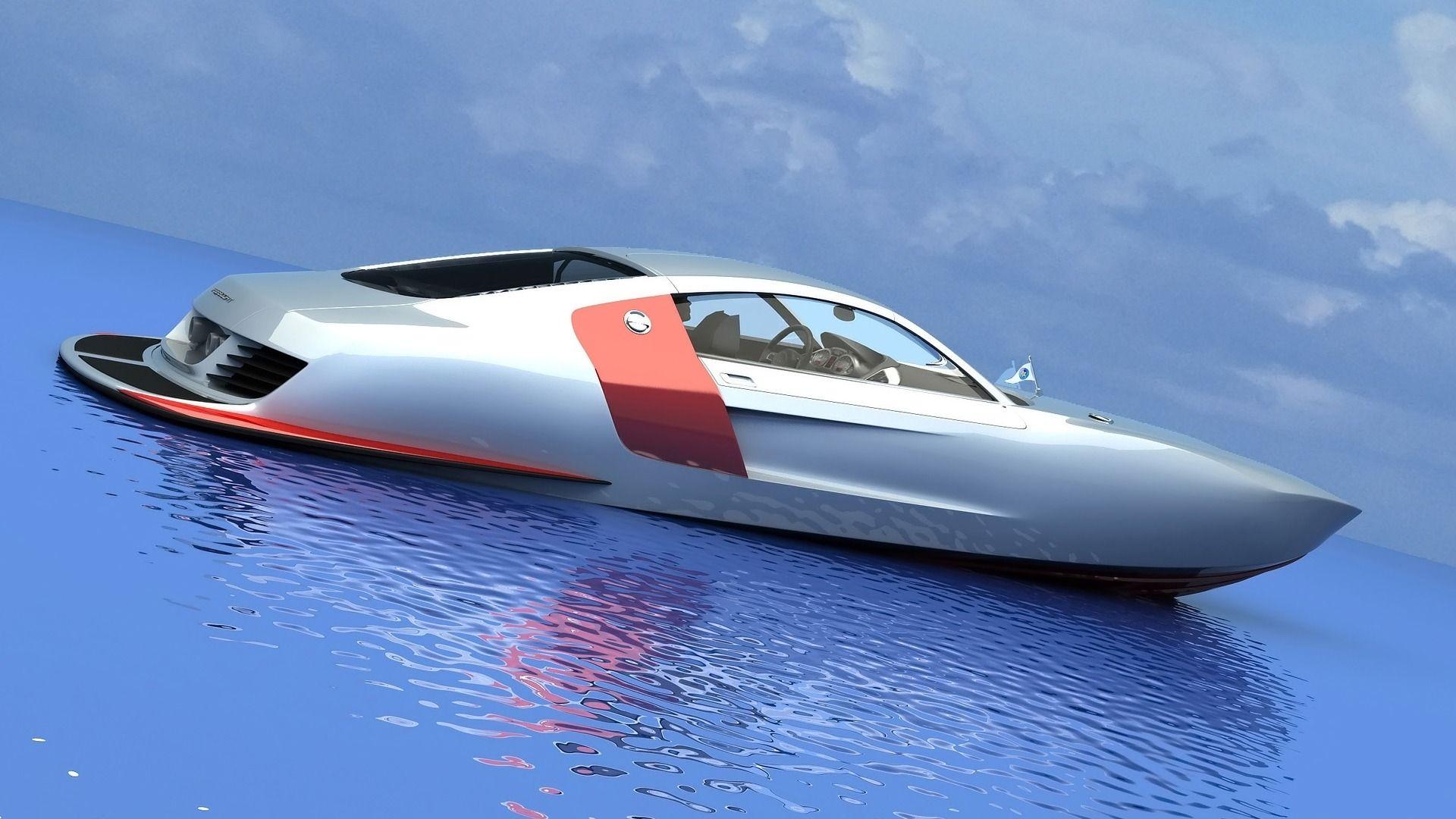 1920x1080 3D Boat concept Wallpaper 3D Models 3D Wallpaper in jpg
