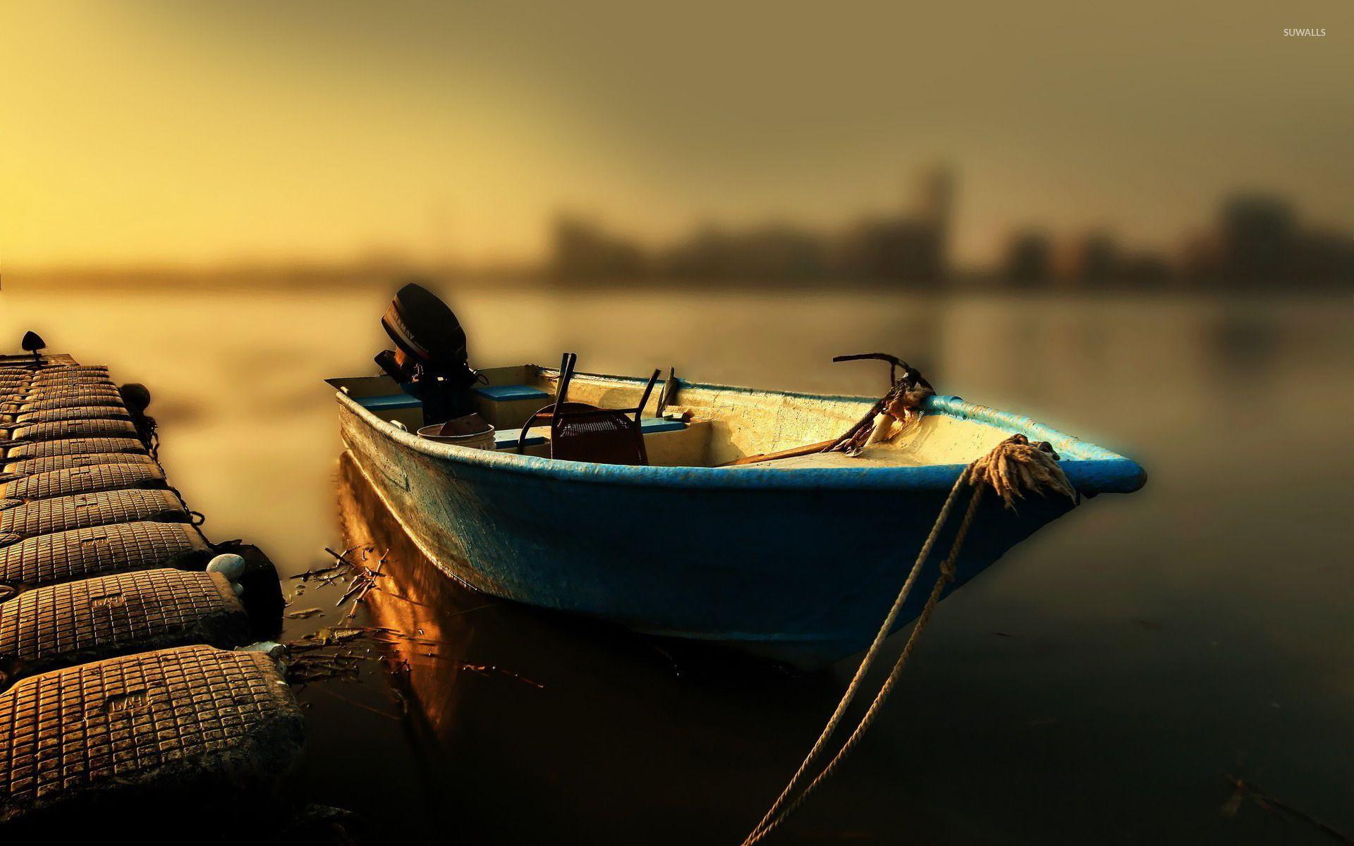 1920x1200 Boat at the pier wallpaper wallpaper