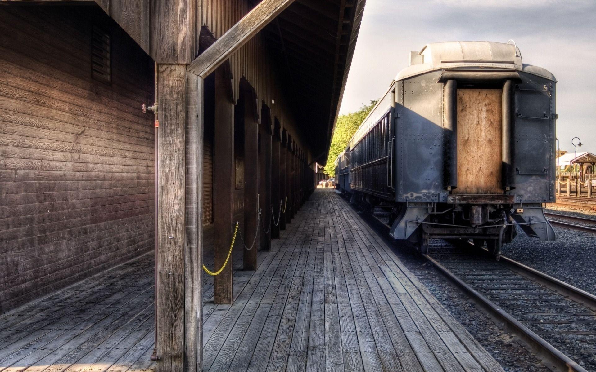 1920x1200 Train Station Wallpaper