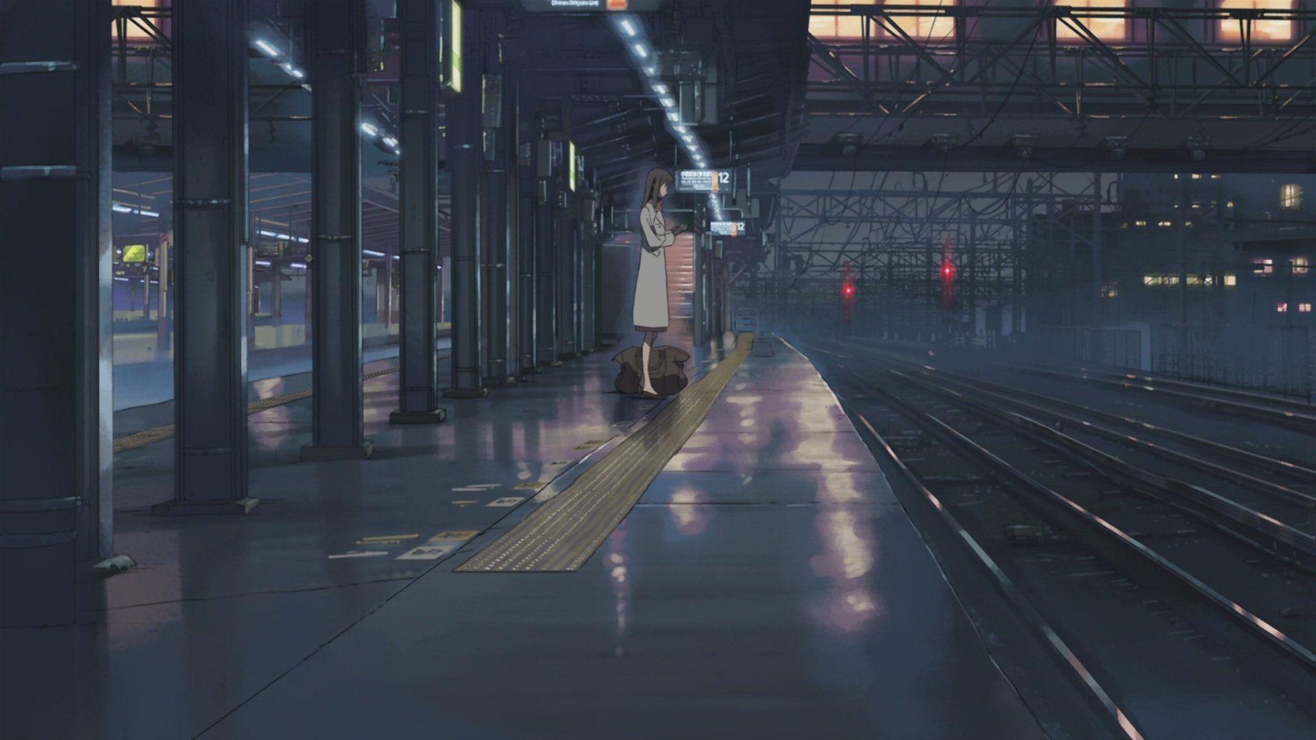 Anime train station 1080P, 2K, 4K, 5K HD wallpapers free download |  Wallpaper Flare