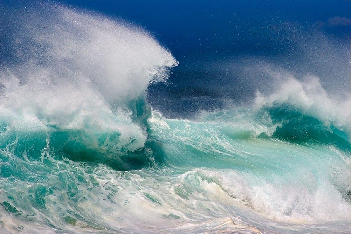 1200x801 sea, Waves, Beach, Wind, White, Green, Blue, Water, Nature