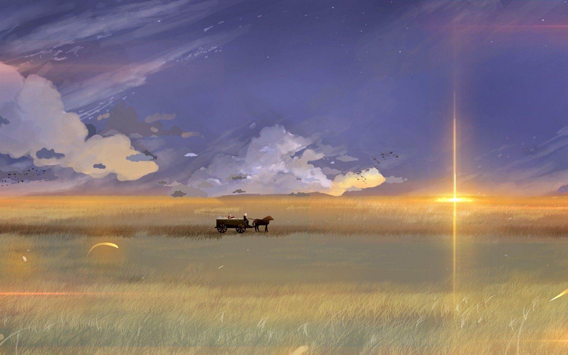 1920x1200 Download 1920x1200 Ookami To Koushinryou, Landscape, Scenic