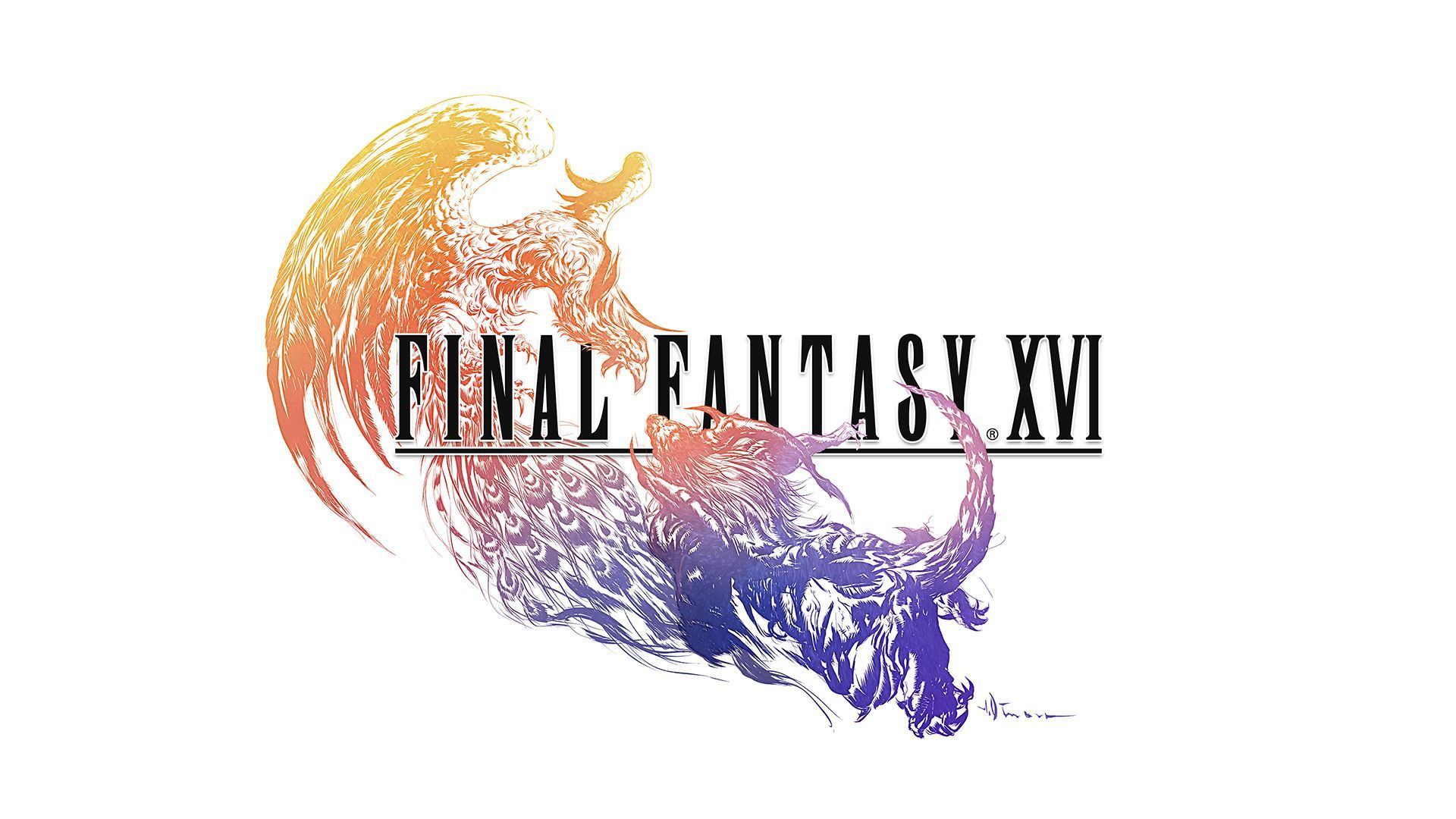 1920x1080 Final Fantasy XVI Logo Wallpaper