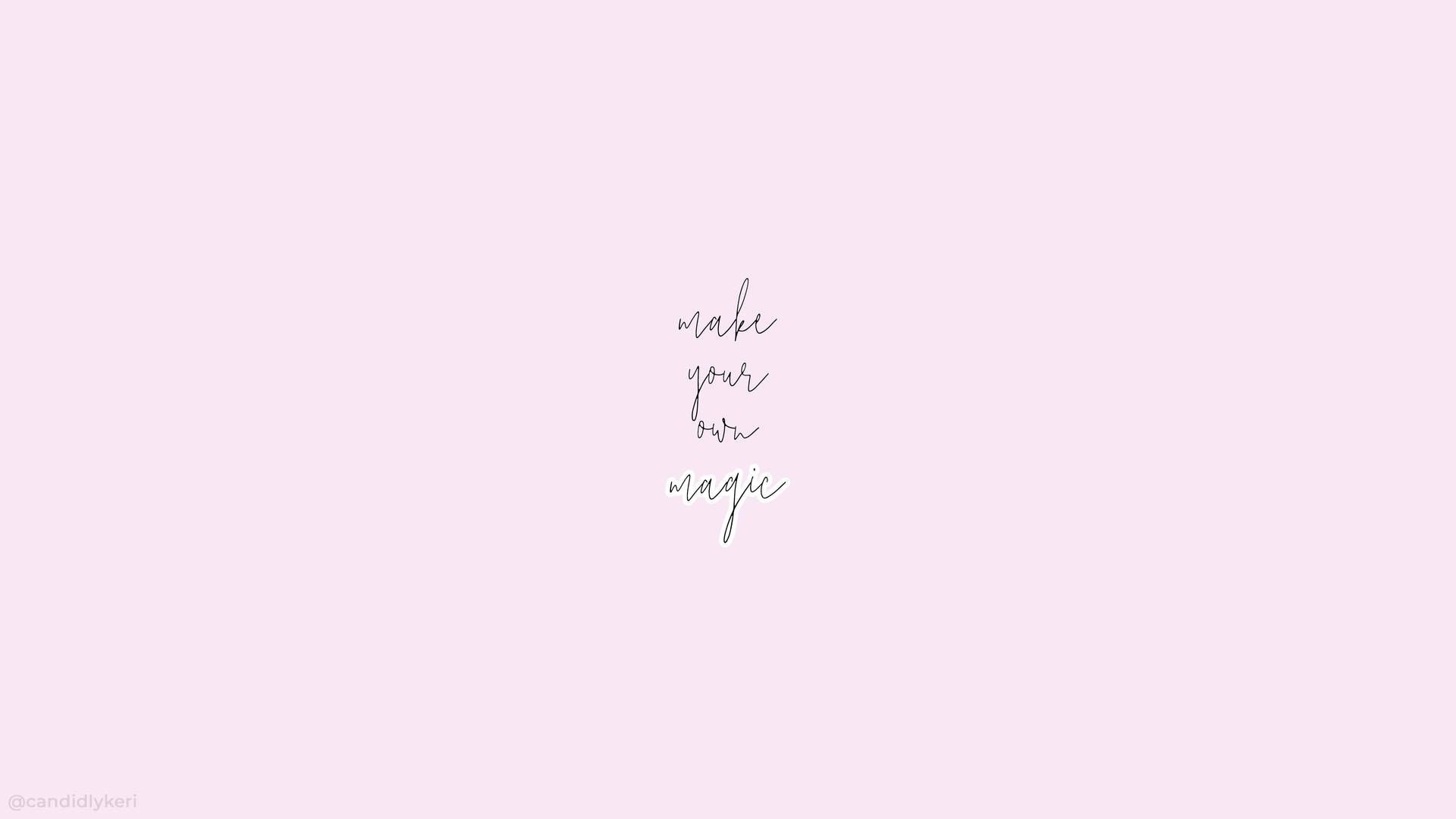 1920x1080 Aesthetic Macbook Pink Magic Wallpaper