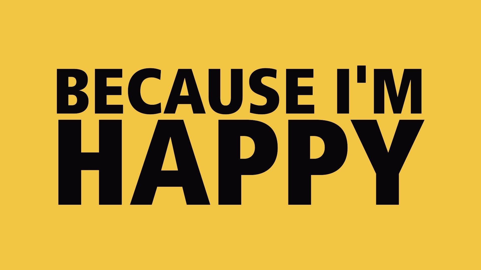 1920x1080 I'm Happy Wallpaper