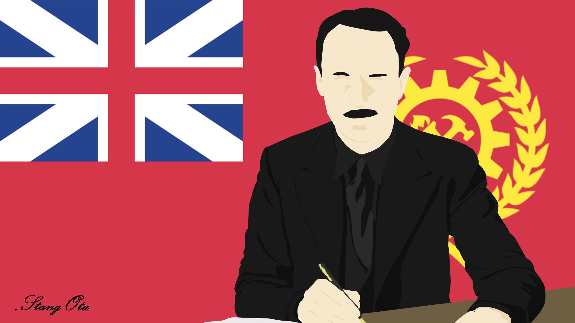 1920x1080 Britain: Oswald Mosley minimalist
