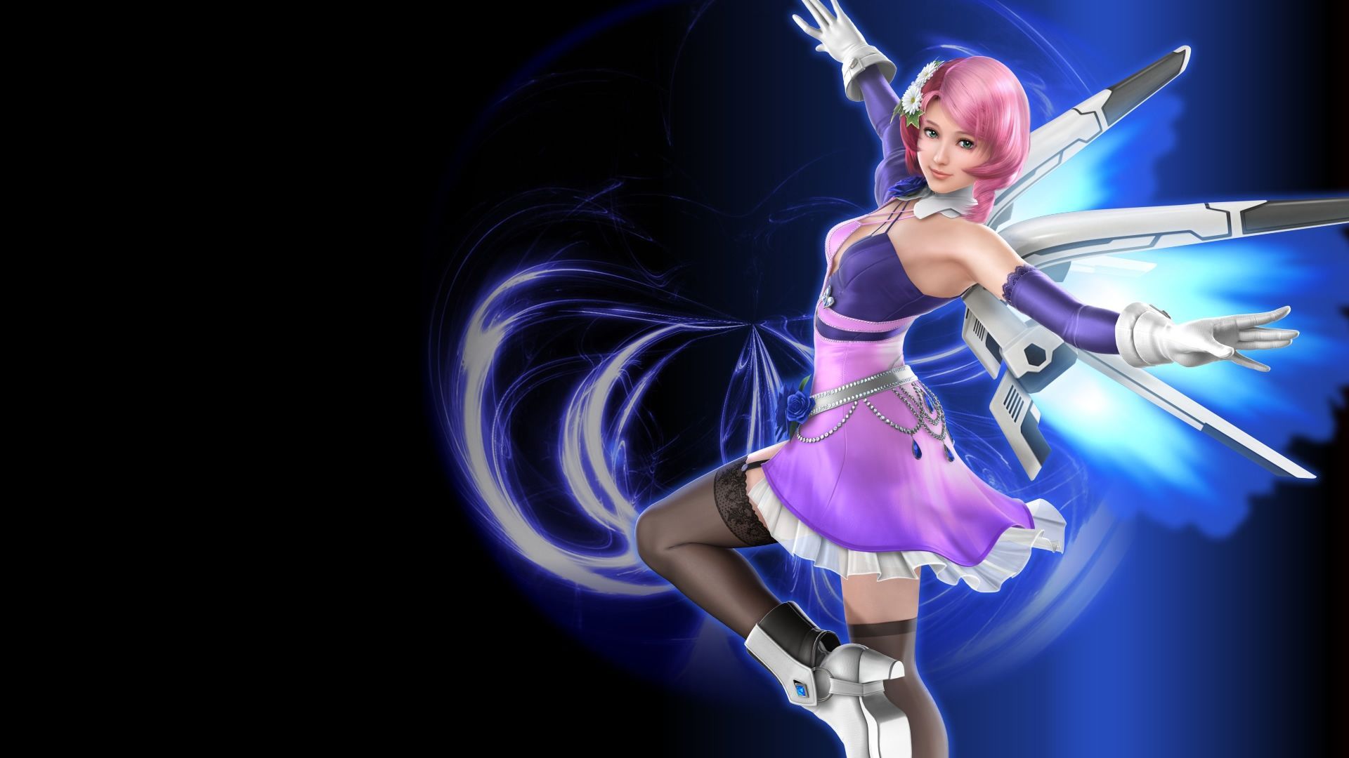 1920x1080 Alisa Bosconovitch HD Wallpaper: Pink