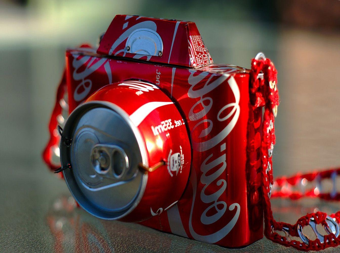 1344x1000 Red Coca Cola Camera Soda Wallpaper HD / Desktop And Mobile