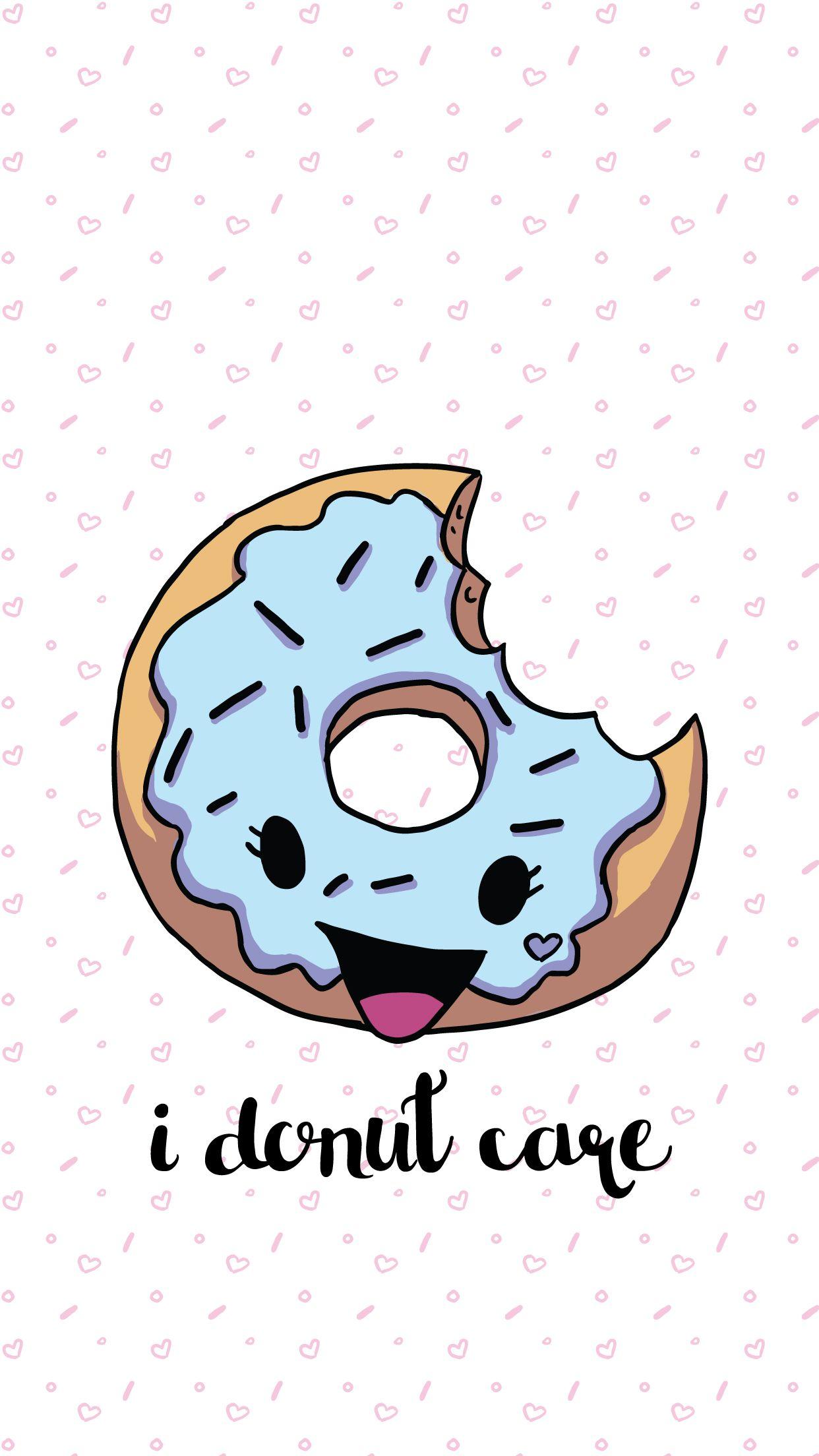 1242x2208 I Donut Care Blue Donut Donut Worry Be Happy Chocolate Donut