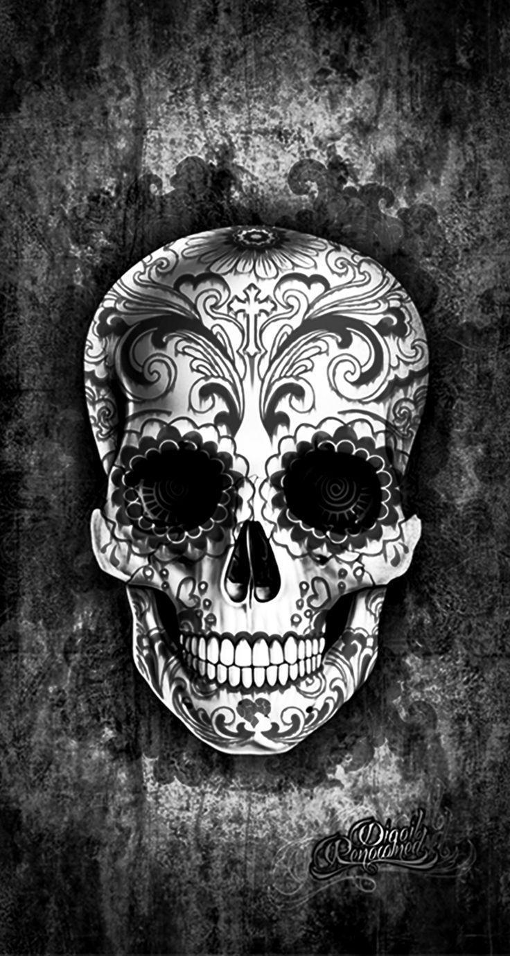 Candy Skull Wallpapers Top Free Candy Skull Backgrounds Wallpaperaccess