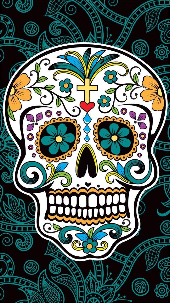 720x1281 Hipster Skull Wallpaper