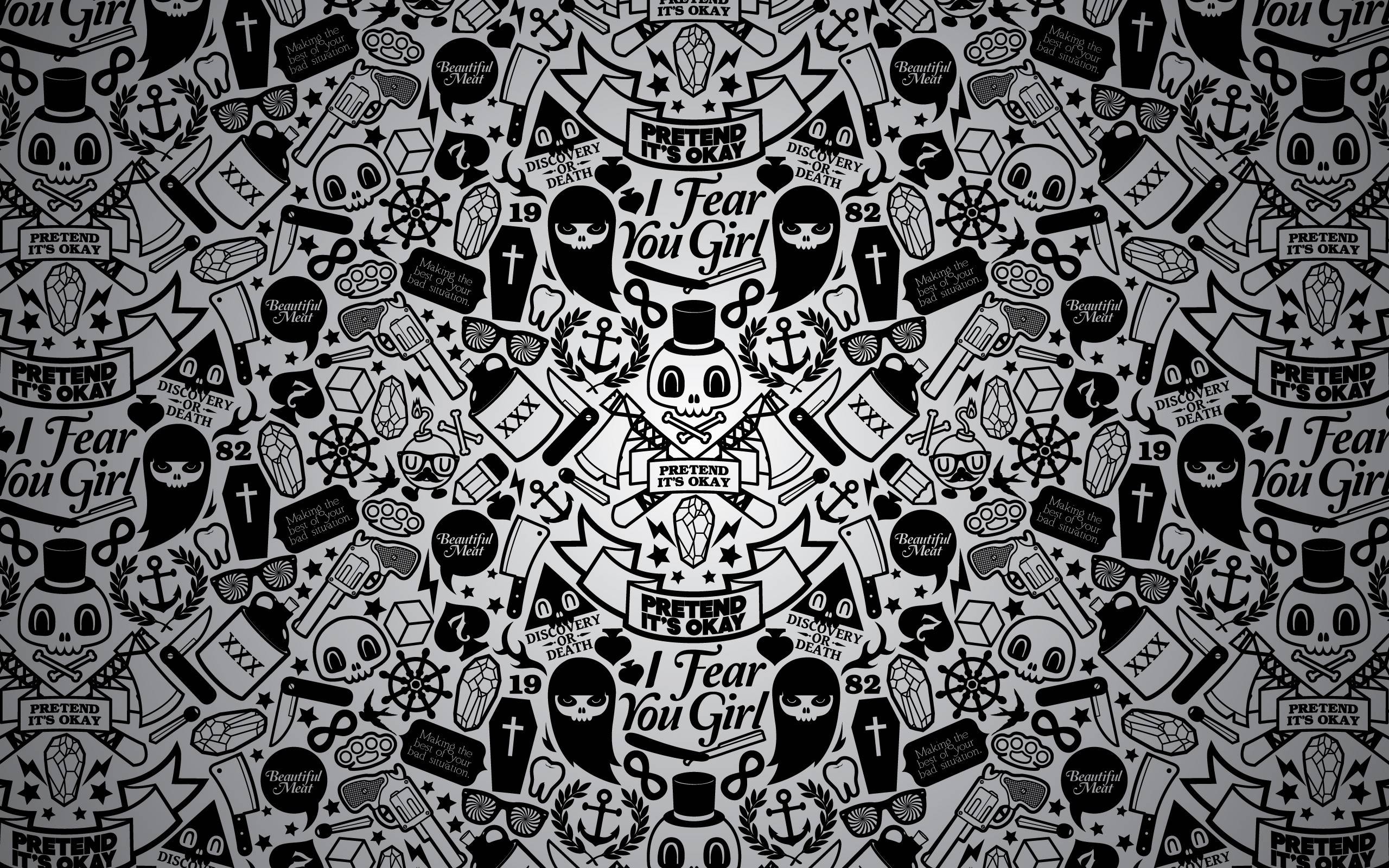 2560x1600 Sugar Skull Wallpaper Widescreen FFK54