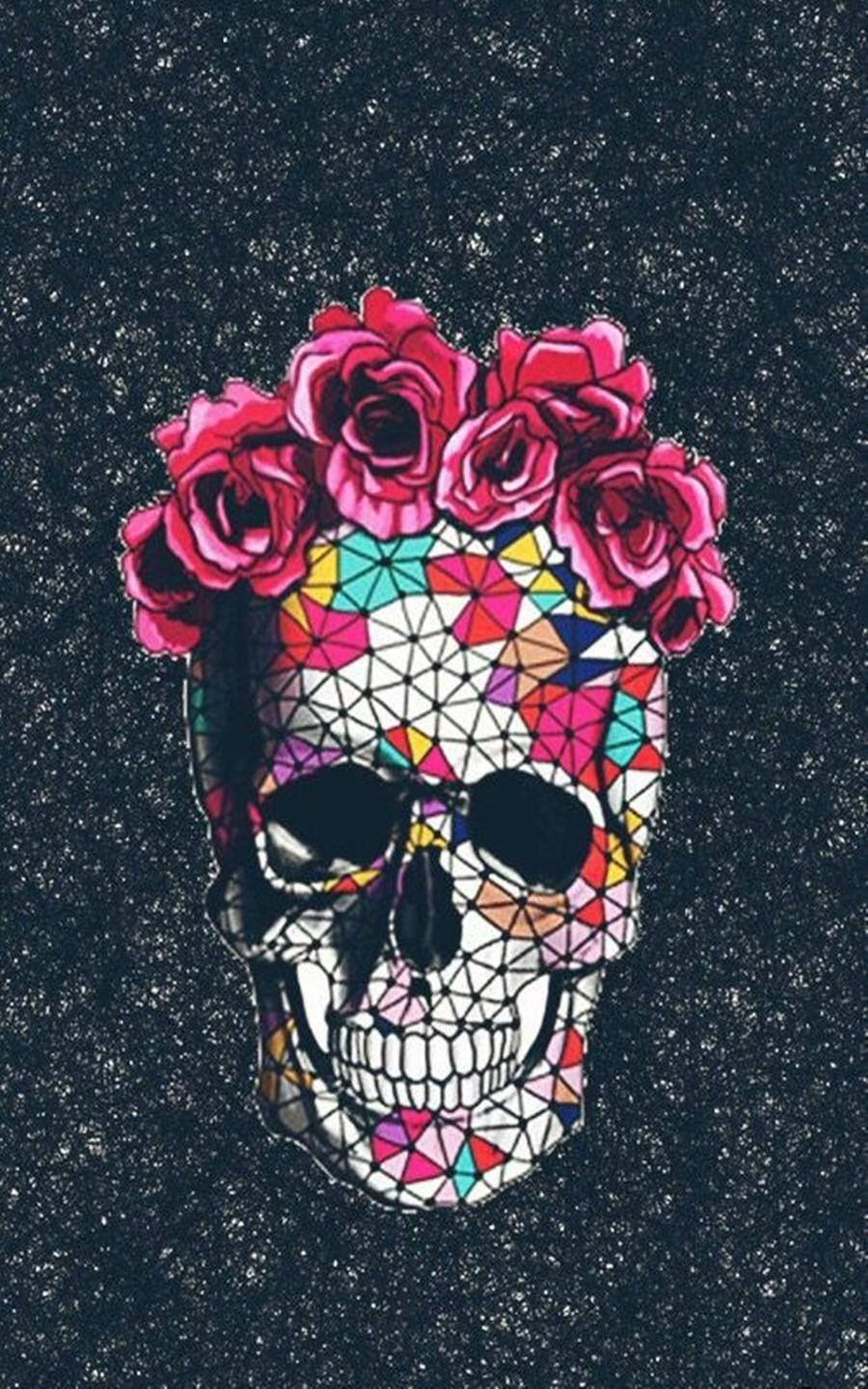 900x1440 Sugar Skull Wallpaper for Android