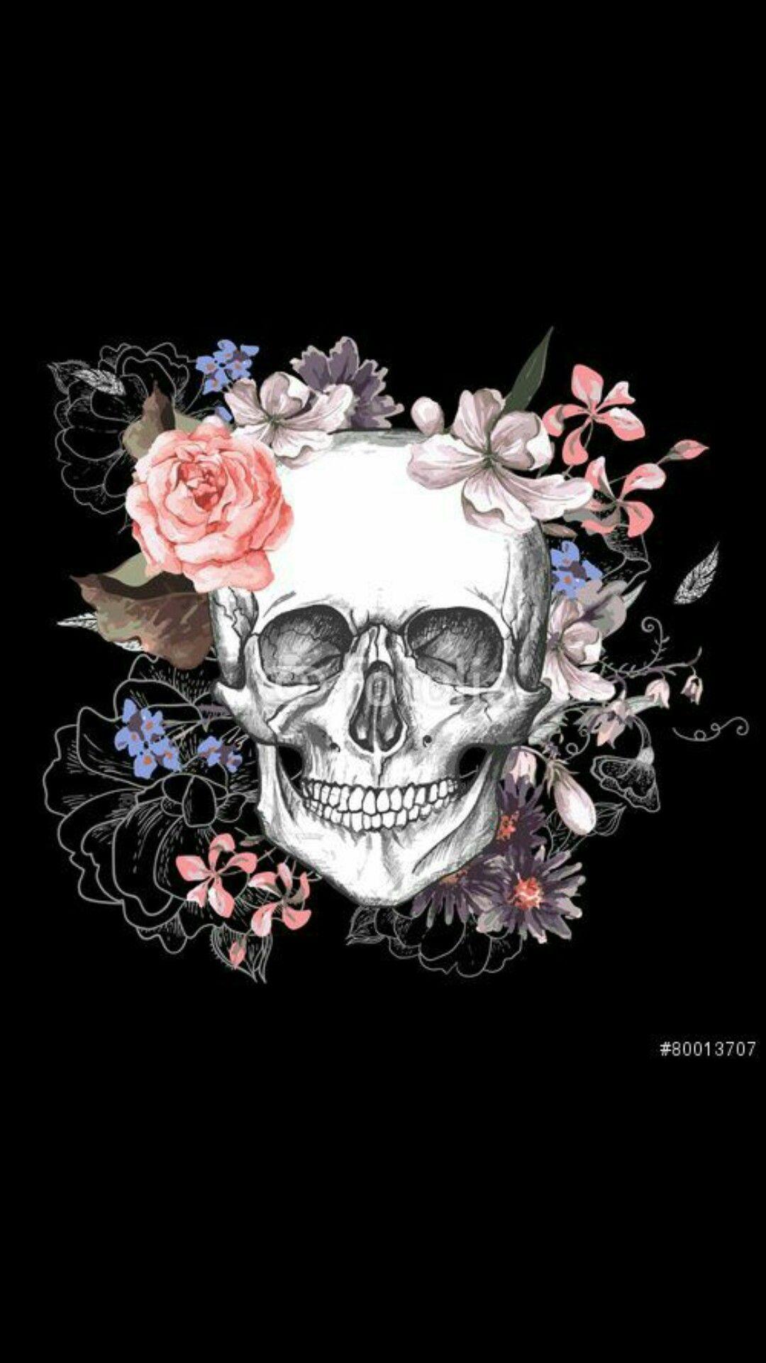 1080x1920 Art. Skull wallpaper, Skull