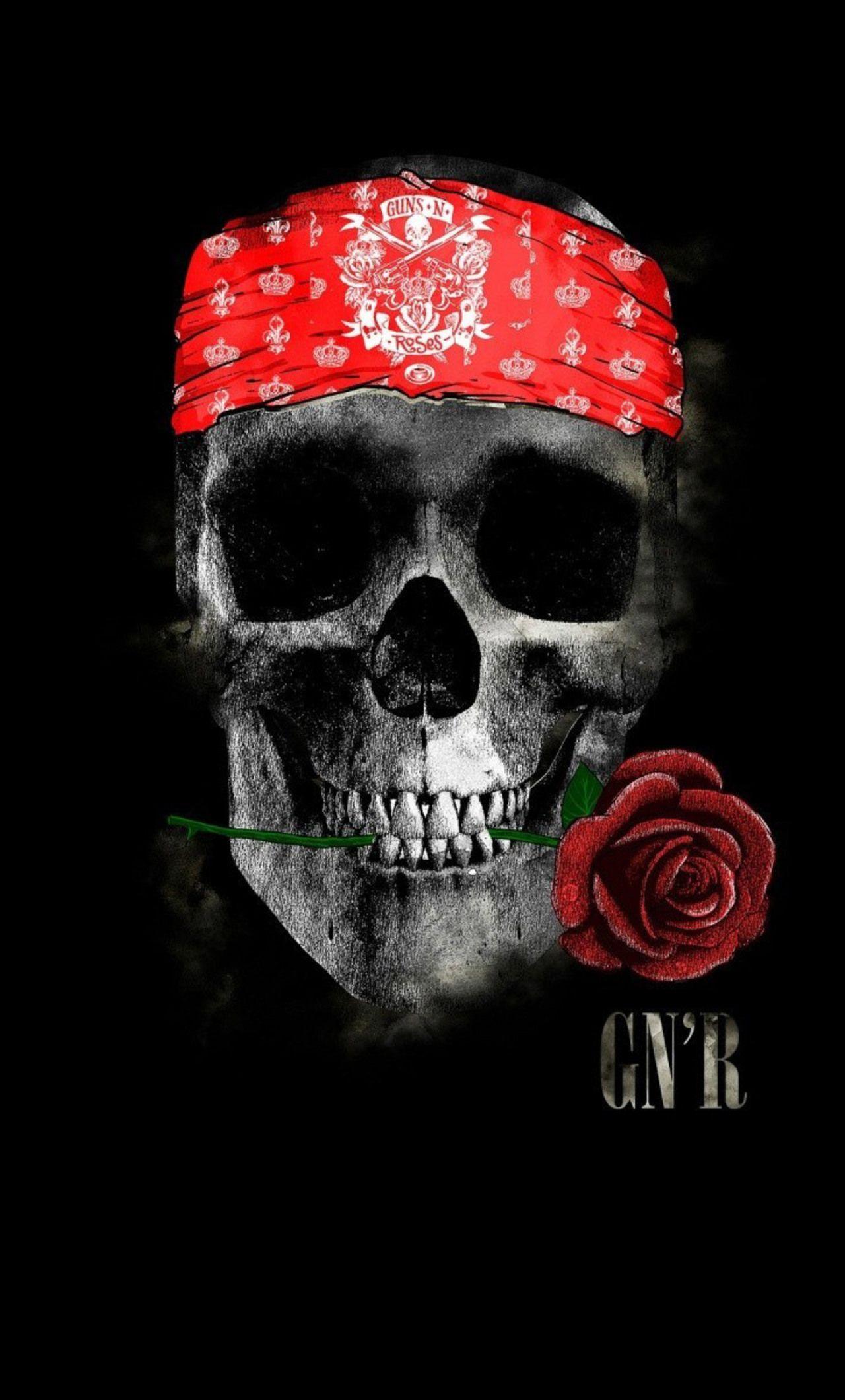 1280x2120 Flower Skull iPhone Wallpaper